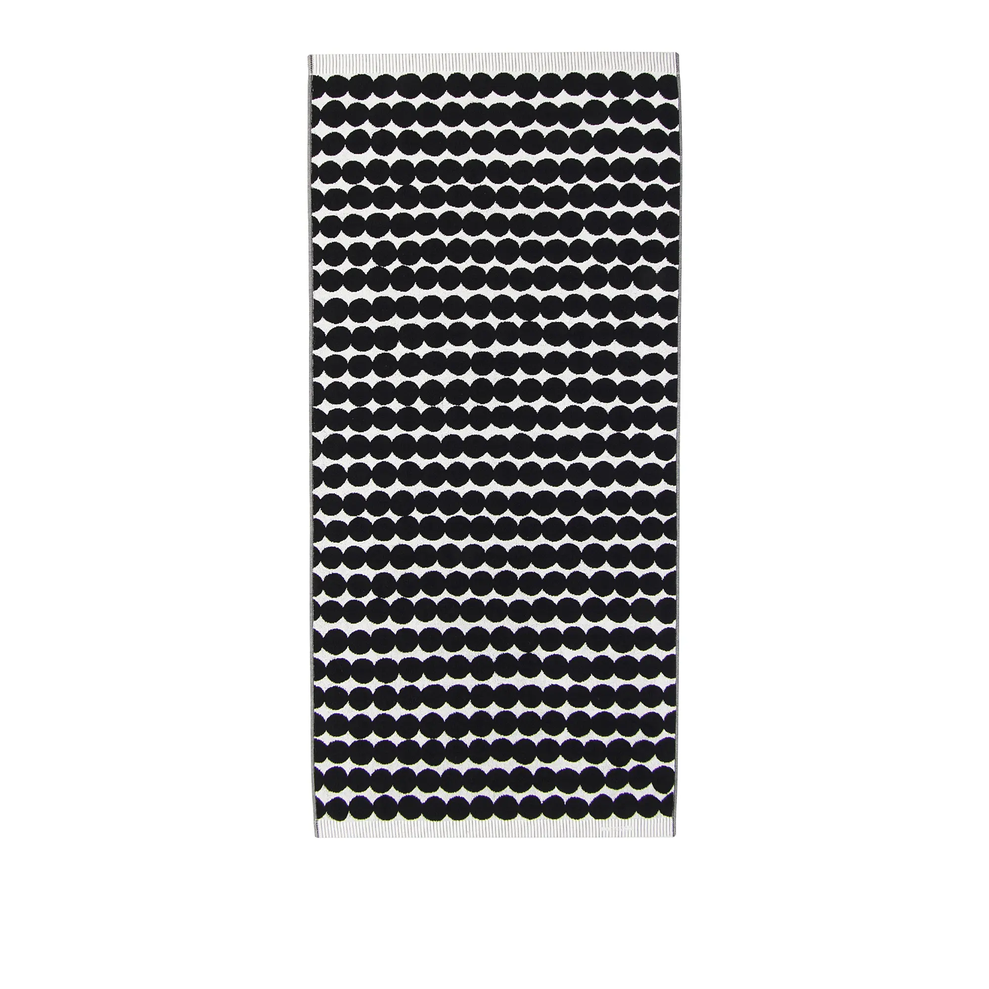 Räsymatto badhandduk 70x150 cm white, black