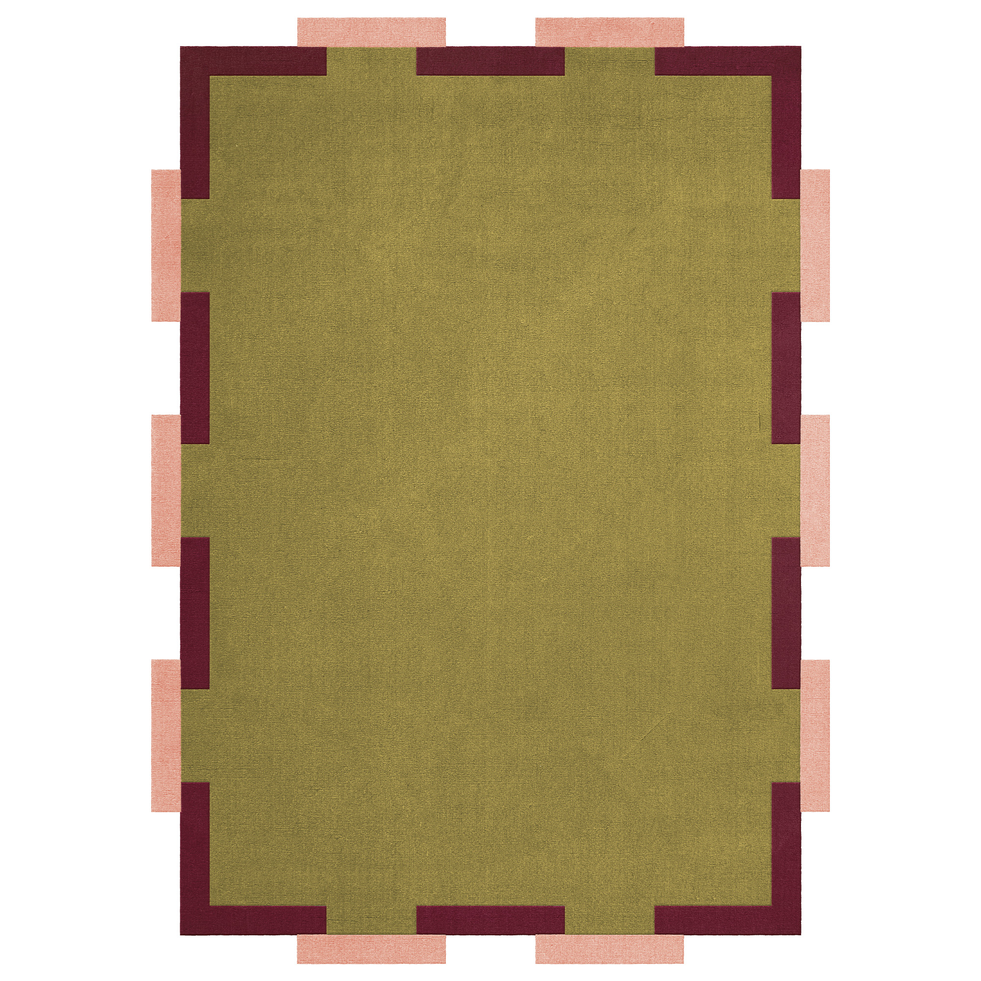 Layered - Tekla Fregio Olive Blush 200 x 300 - Ullmattor - Teklan