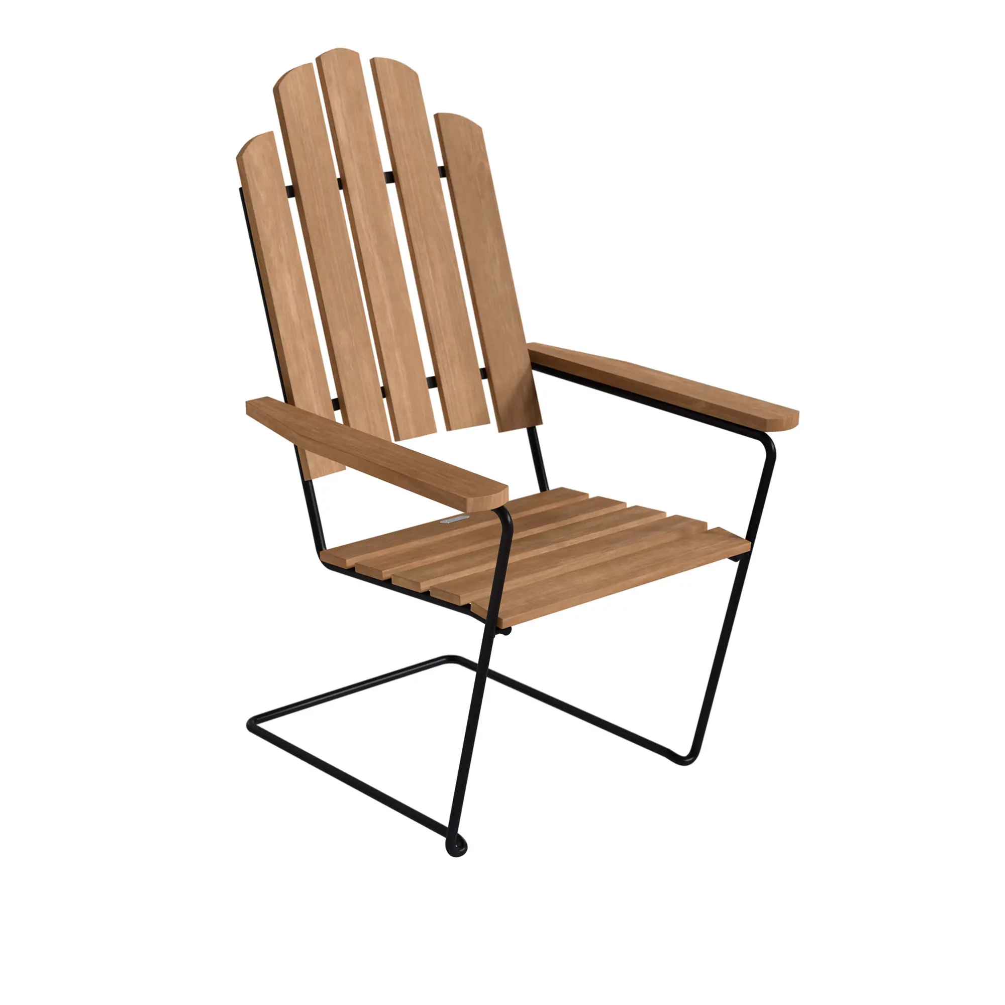 A3 Solstol Obehandlad Teak / Svart Stativ