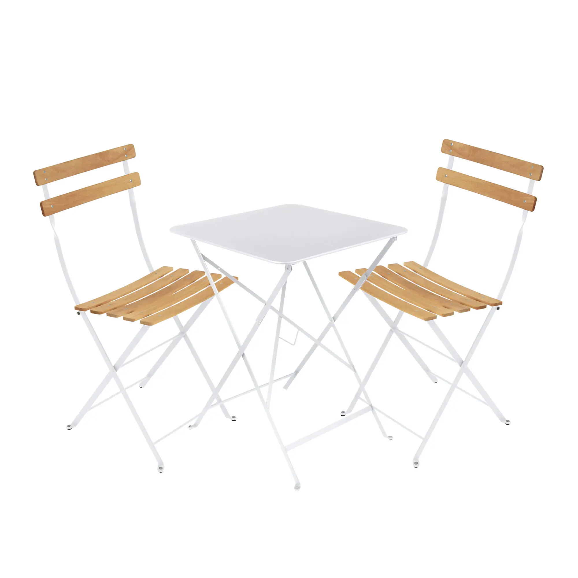 Bistro spisegruppe bord 57cm & 2 tre stoler