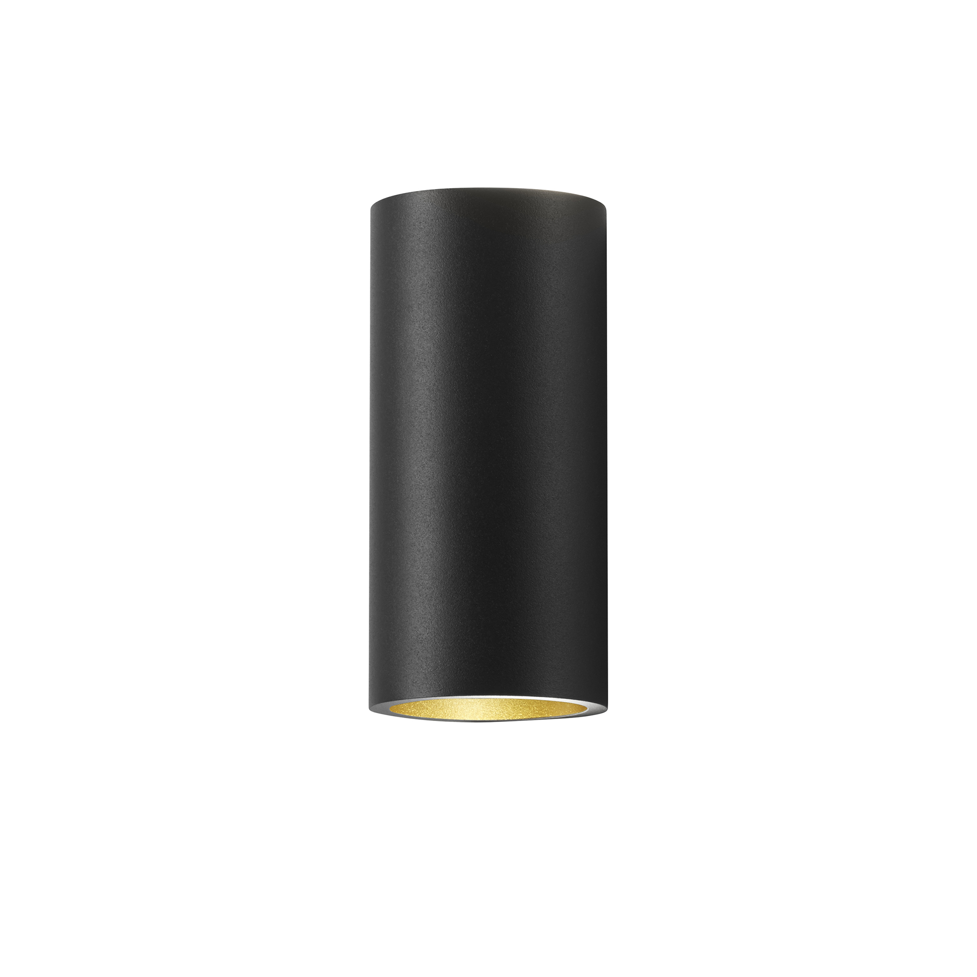 Light-Point - Zero W1, Black/Gold, 2x4W LED, 3000k, IP54 - Vägglampor - Ronni Gol - Guld,Svart