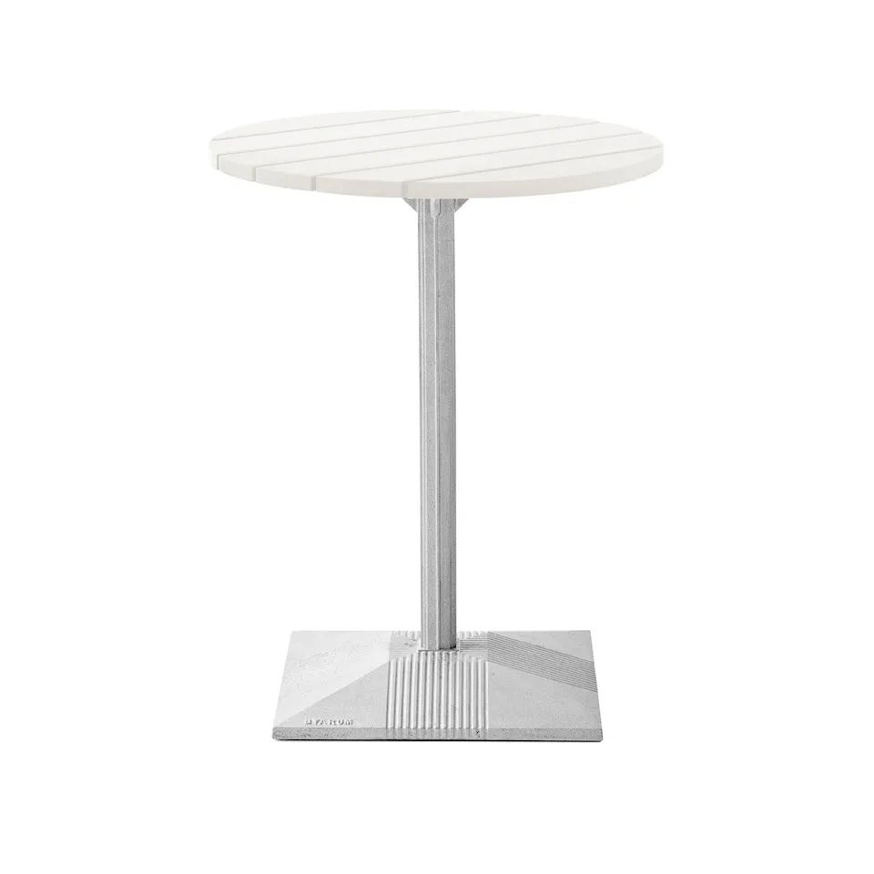 Lund Bord Stor Fot Vitlackerad Furu