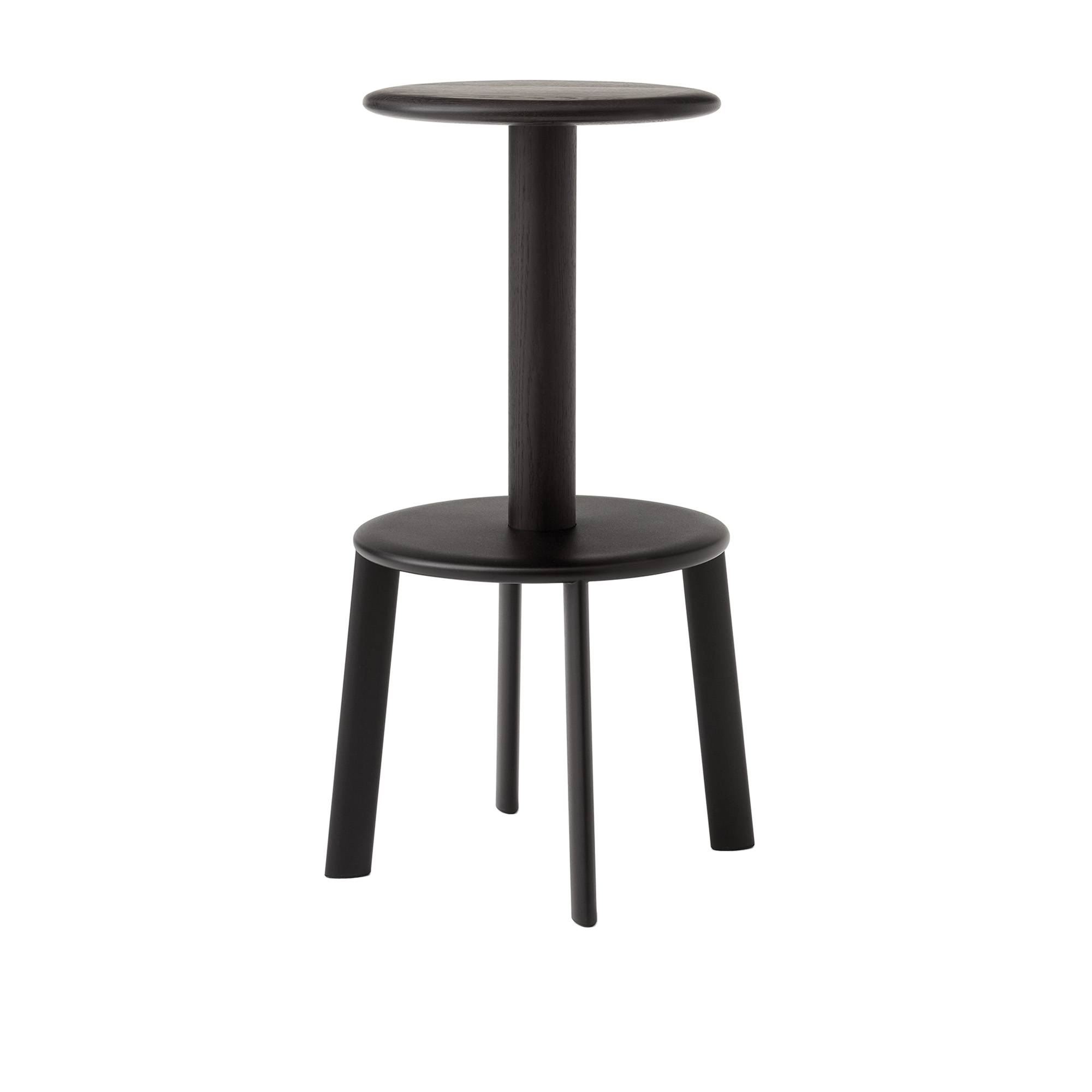 &Tradition - Massif Counter Stool AV39 Dark stained oak & Warm Black - Barstolar & barpallar - Anderssen & Voll - Flerfärgad - Metall/Trä/Syntetiskt