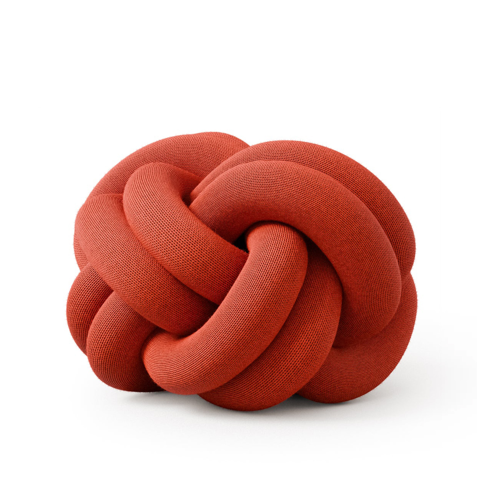 Design House Stockholm - Knot Orange Red - Prydnadskuddar och kuddfodral - Ragnheiður Ösp Sigurðardóttir | Textilier - Plädar Och Prydnadskuddar - Prydnadskuddar Och Kuddfodral | Möbelexperten