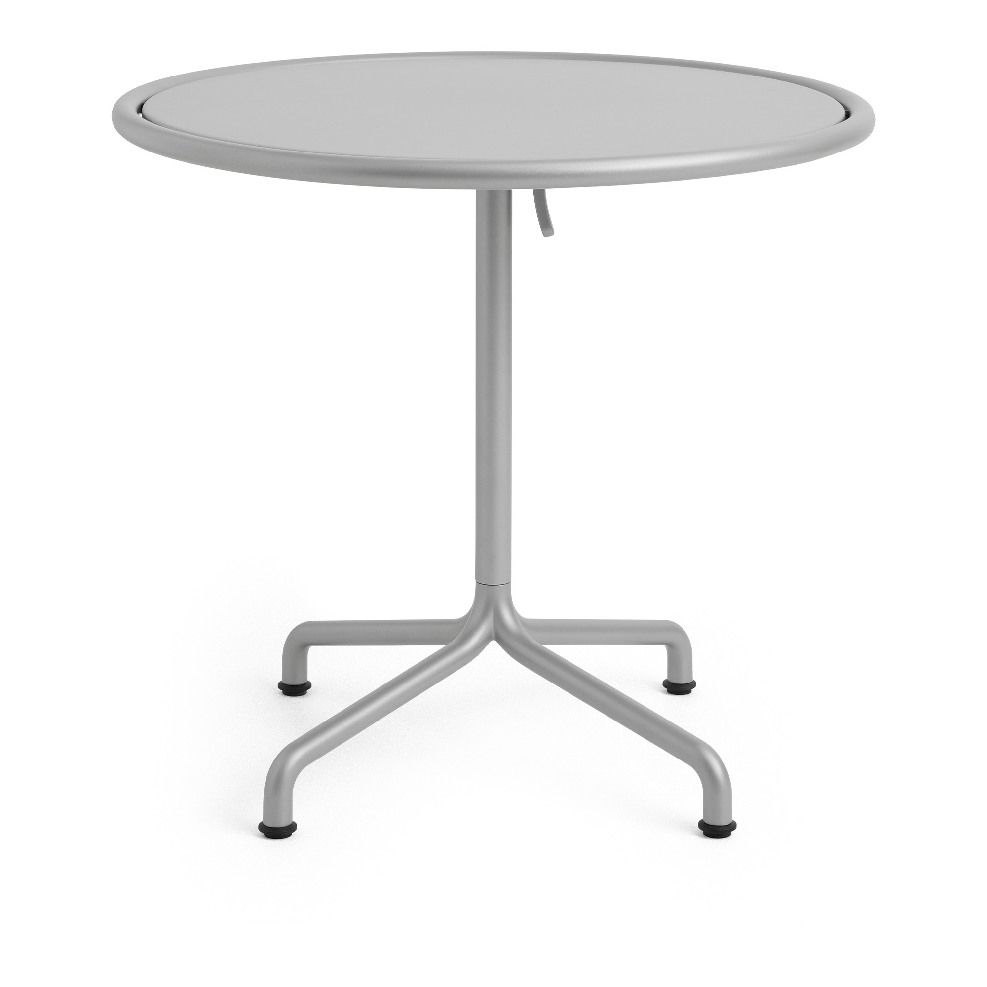 HAY - Deville Table Silver Grey Ø80 x H74 - Matbord utomhus - Julien Renault - Metall | Utemöbler - Utebord - Matbord Utomhus | Möbelexperten