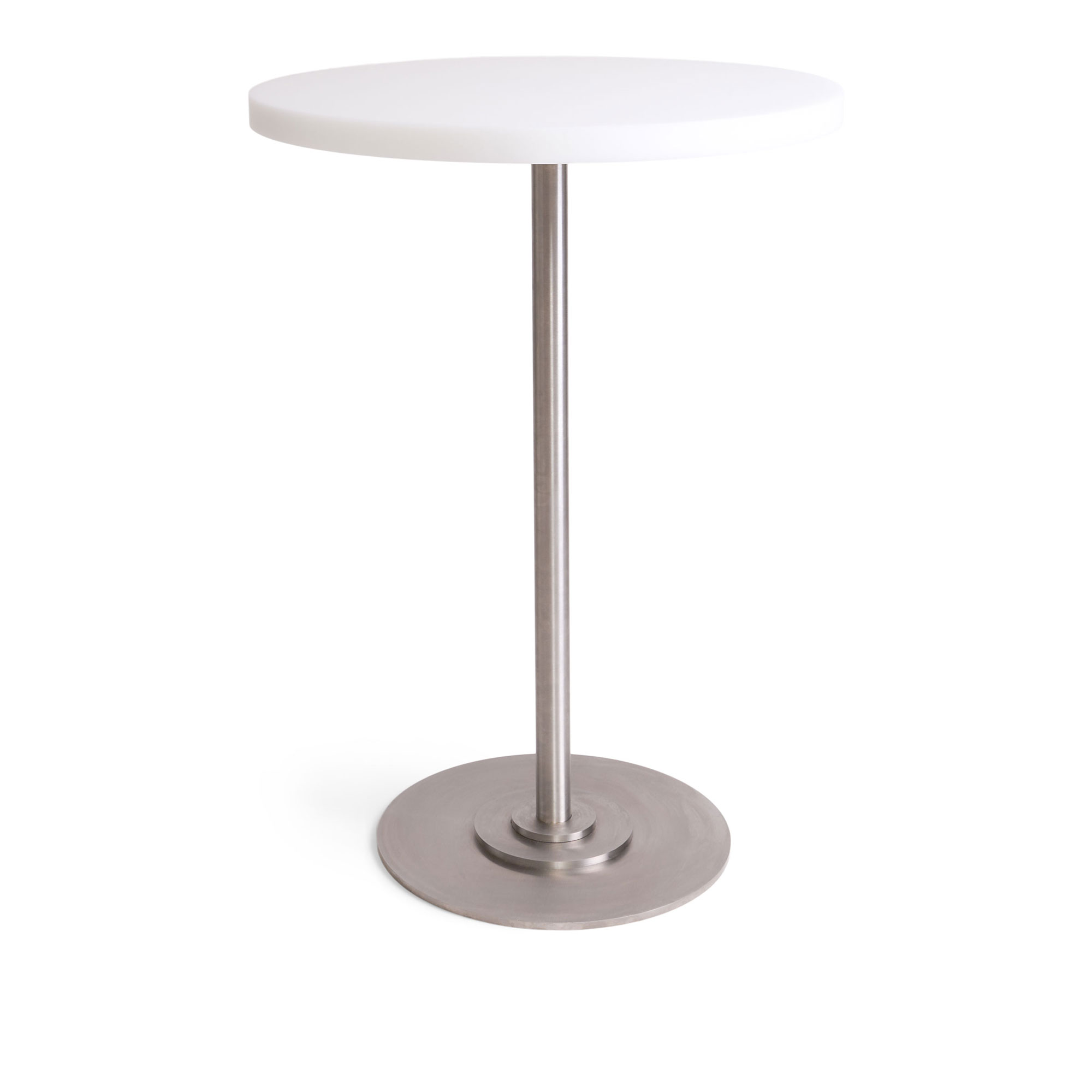 Frama - Table 57 matbord 55 cm rostfritt st&aring;l / white - Matbord - Per Holland Bastrup - Vit - Metall