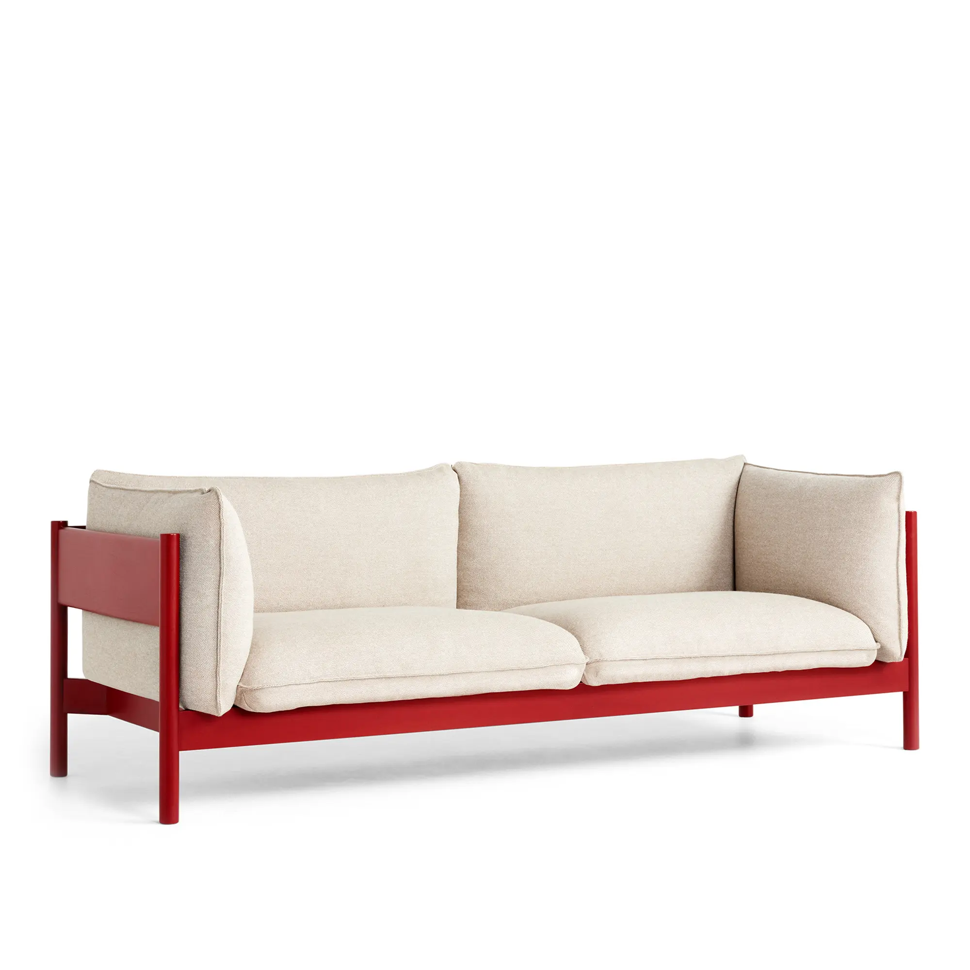 Arbour Eco 3-sitssoffa Wine Red Stained Beech