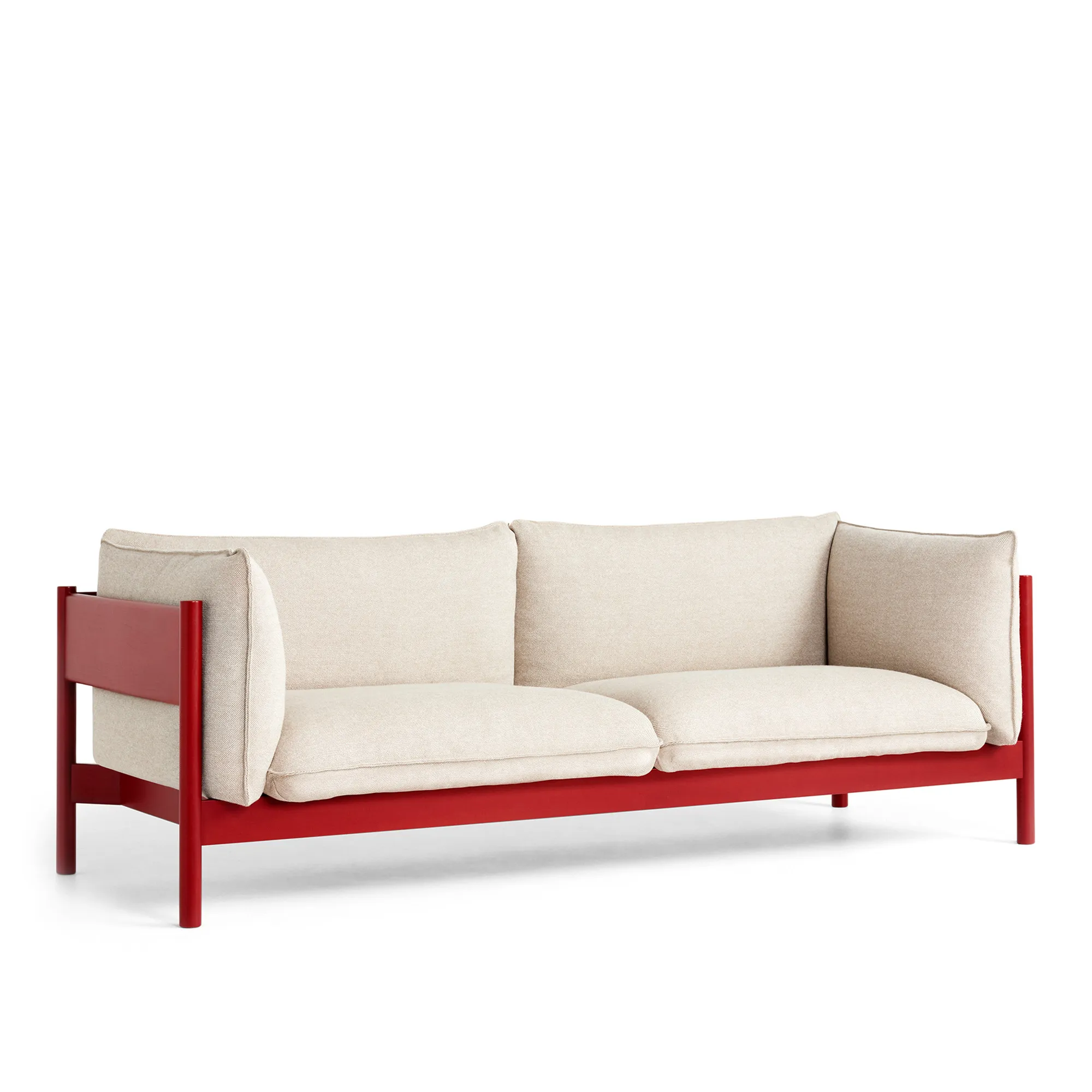 Arbour Eco 3-sitssoffa Wine Red Stained Beech