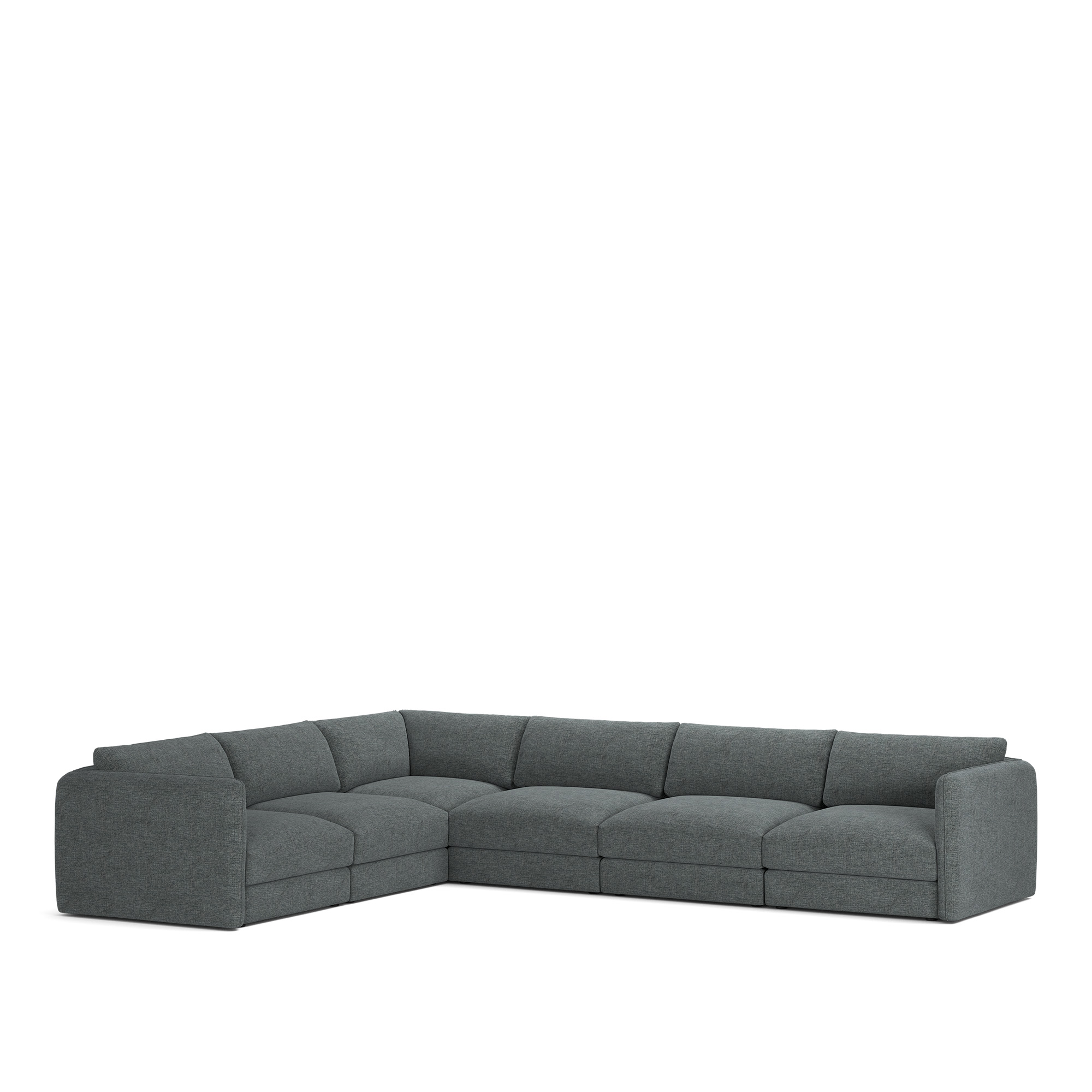 NOGA - Pavarotti 6-Seater Corner, Fixed Cover, Cushion Variant 03, Sienna 03 - Soffor - Bl&aring;