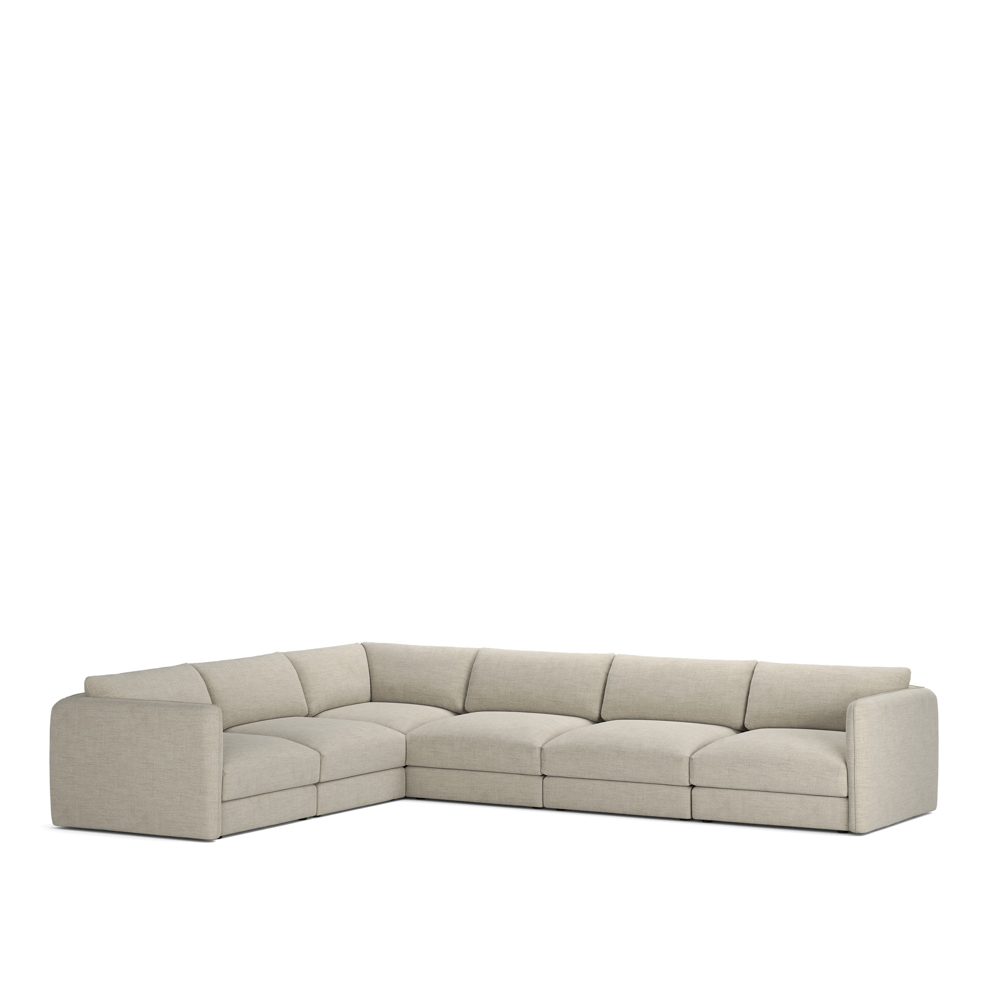 NOGA - Pavarotti 6-Seater Corner, Removable Cover, Cushion Variant 03, Sienna 102 - Soffor - Gr&aring;