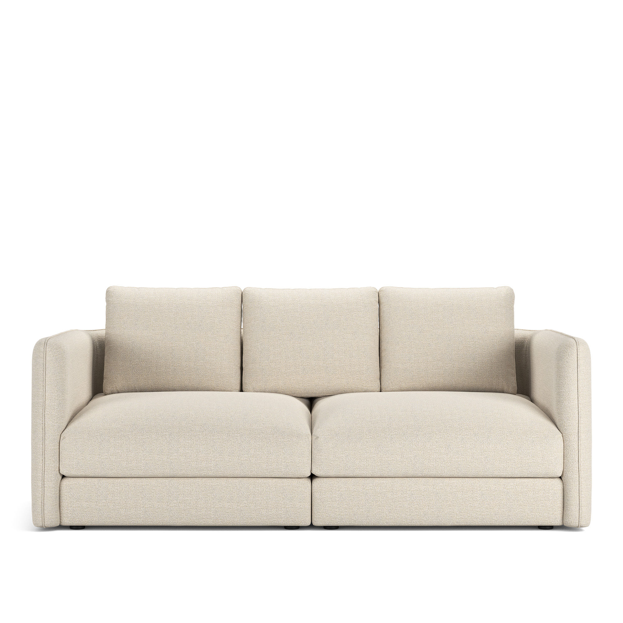 NOGA - Pavarotti 2-Seater, Removable Cover, Cushion Variant 02, Lario 38 - Soffor - Beige