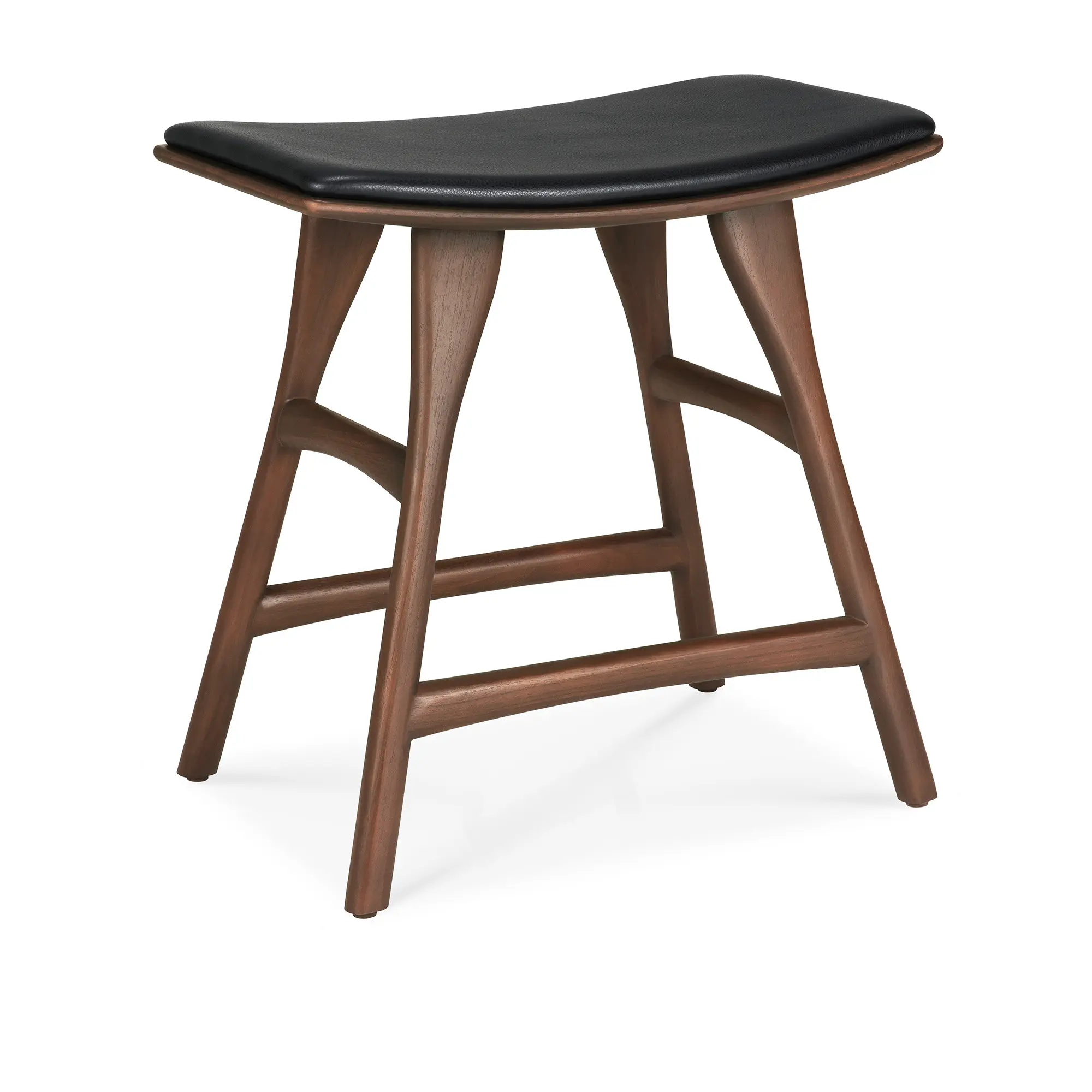 Osso Stool Teak Brown - Upholstered