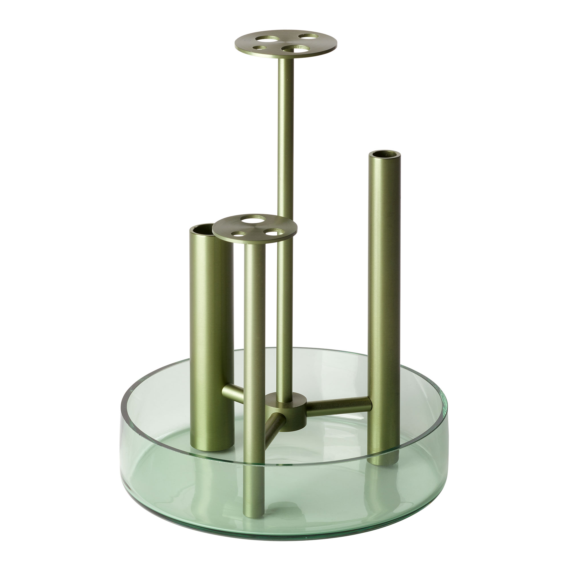 Fritz Hansen - Ikeru Vase Aluminium/Forest Green High - Krukor & vaser - Jaime Hayón - Grön