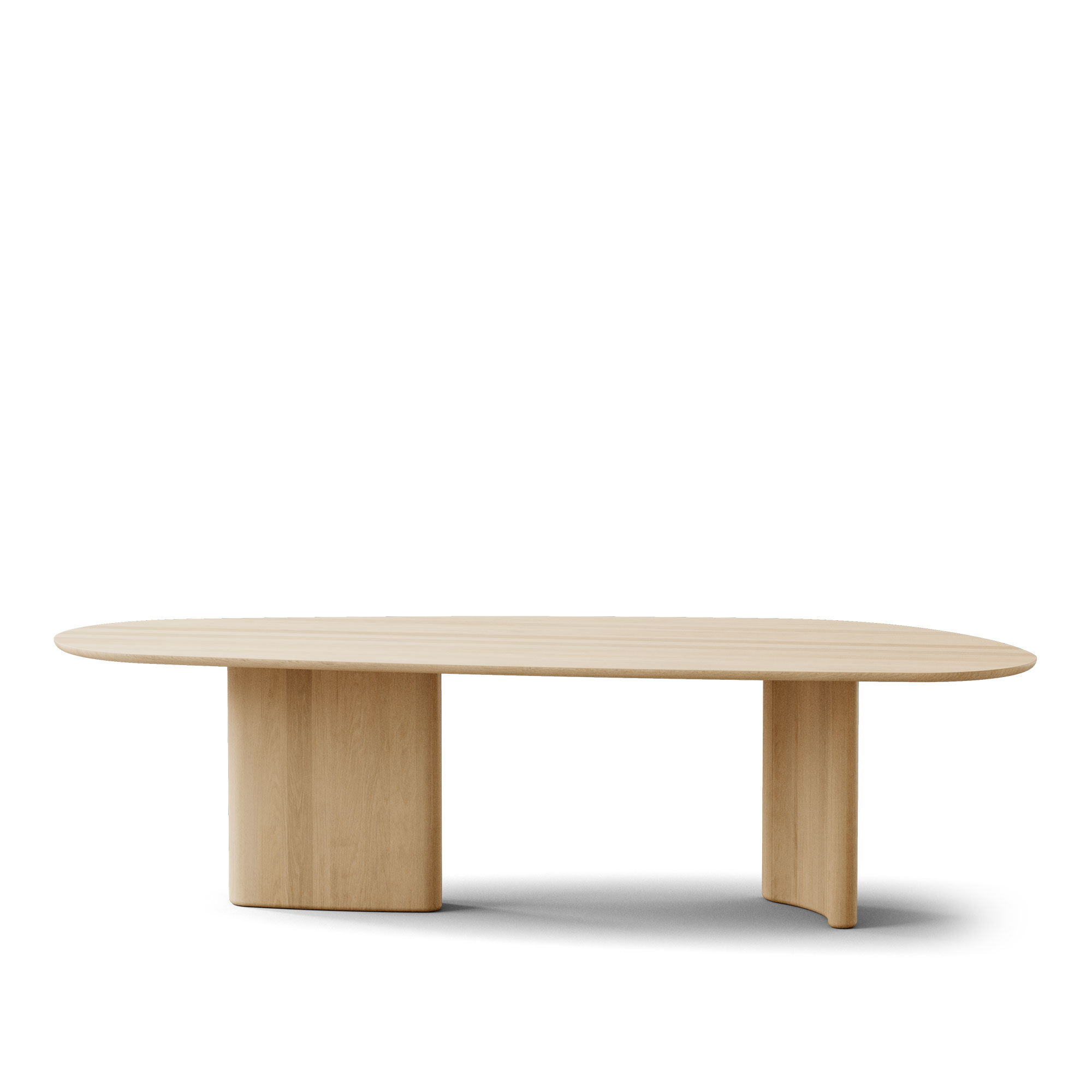 Dk3 - Tangent Table Rectangular L300 x W110 x H72 cm Max 2 extension leaves Oak - soap - Matbord - Beige | Möbler - Bord - Matbord | Möbelexperten