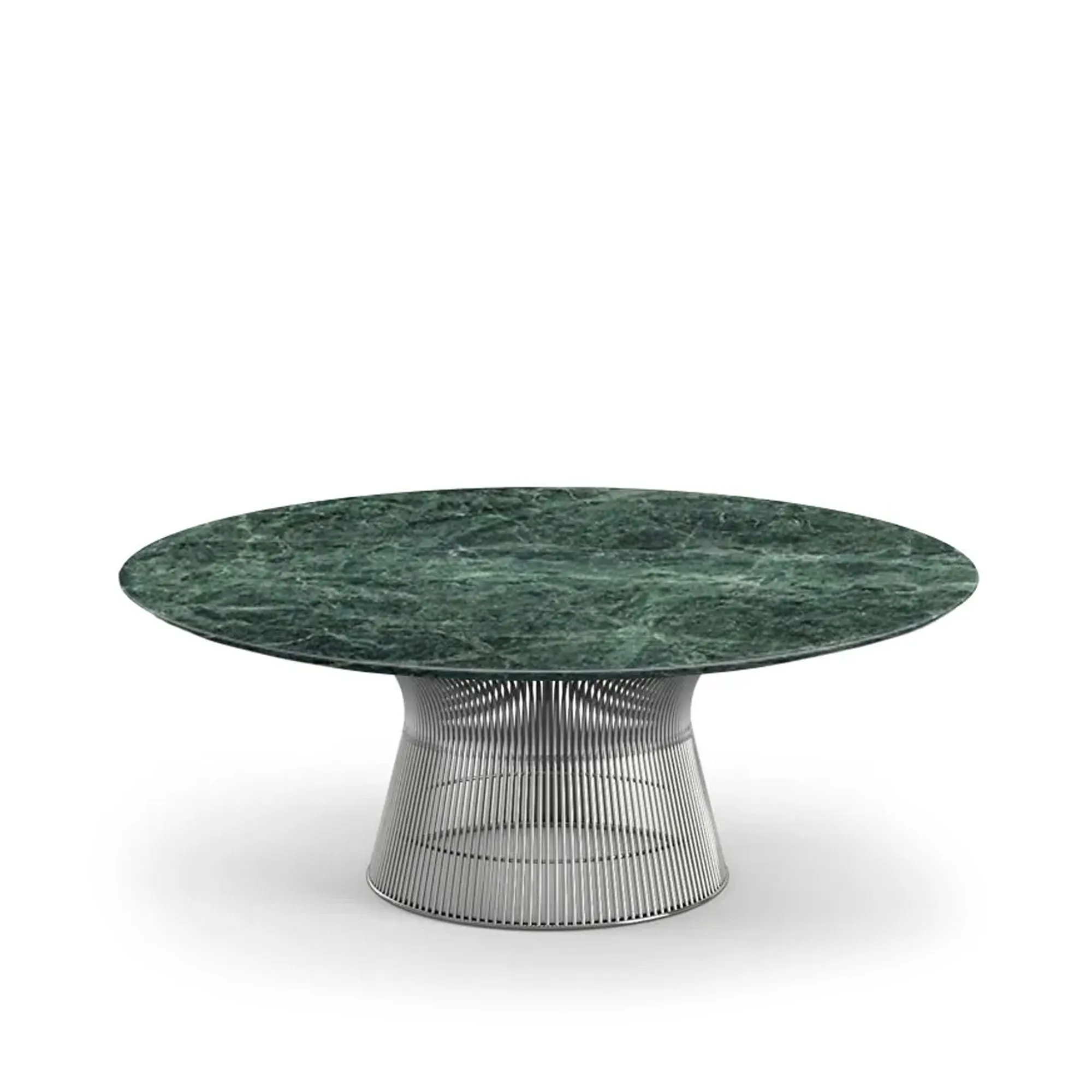 Platner soffbord Ø 107 cm Polerad Nickel