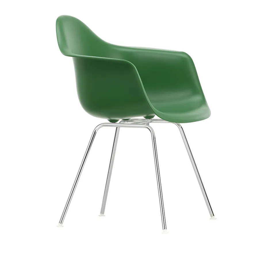 Eames RE Plastic Armchair DAX matstol Chrome