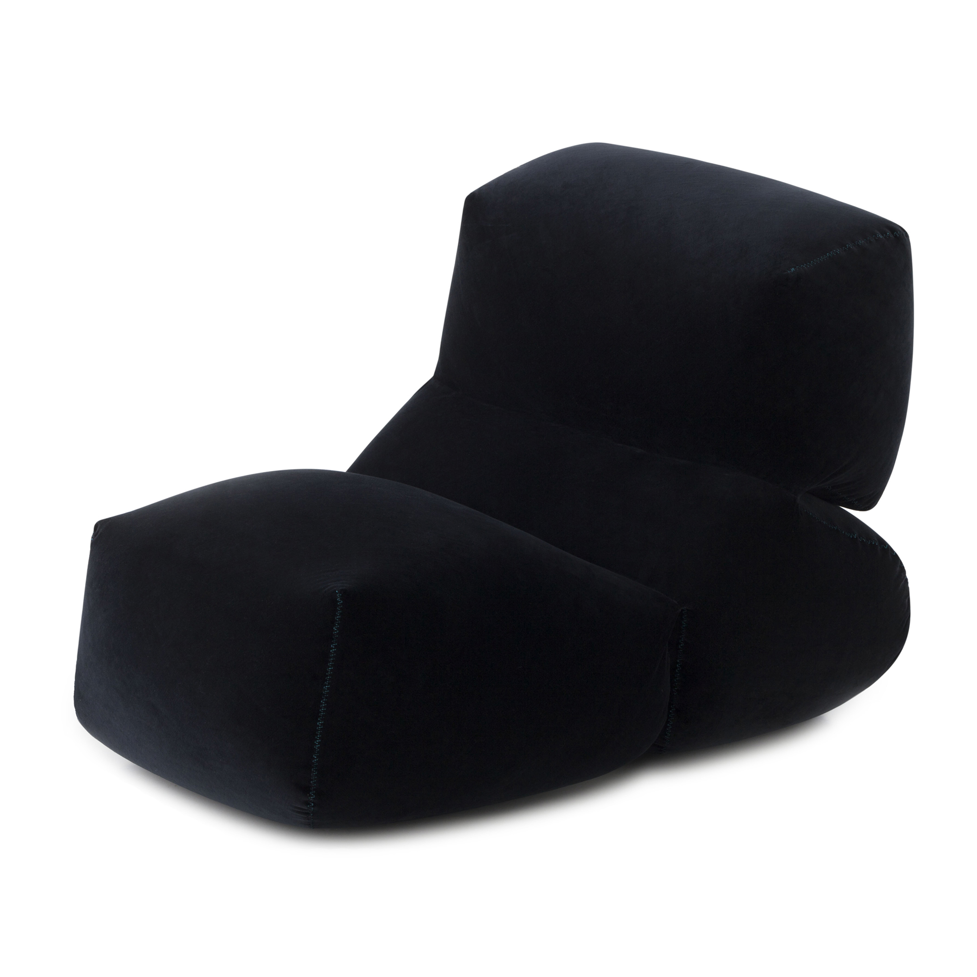 GAN - Grapy Soft Seat Navy - Fåtöljer - Kensaku Oshiro - Blå - Textilmaterial/Plast