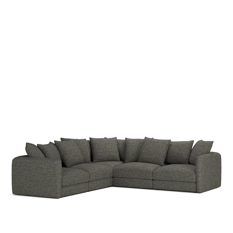 Pavarotti 5-Seater Corner, Fixed Cover, Cushion Variant 01, Lucinasco 06