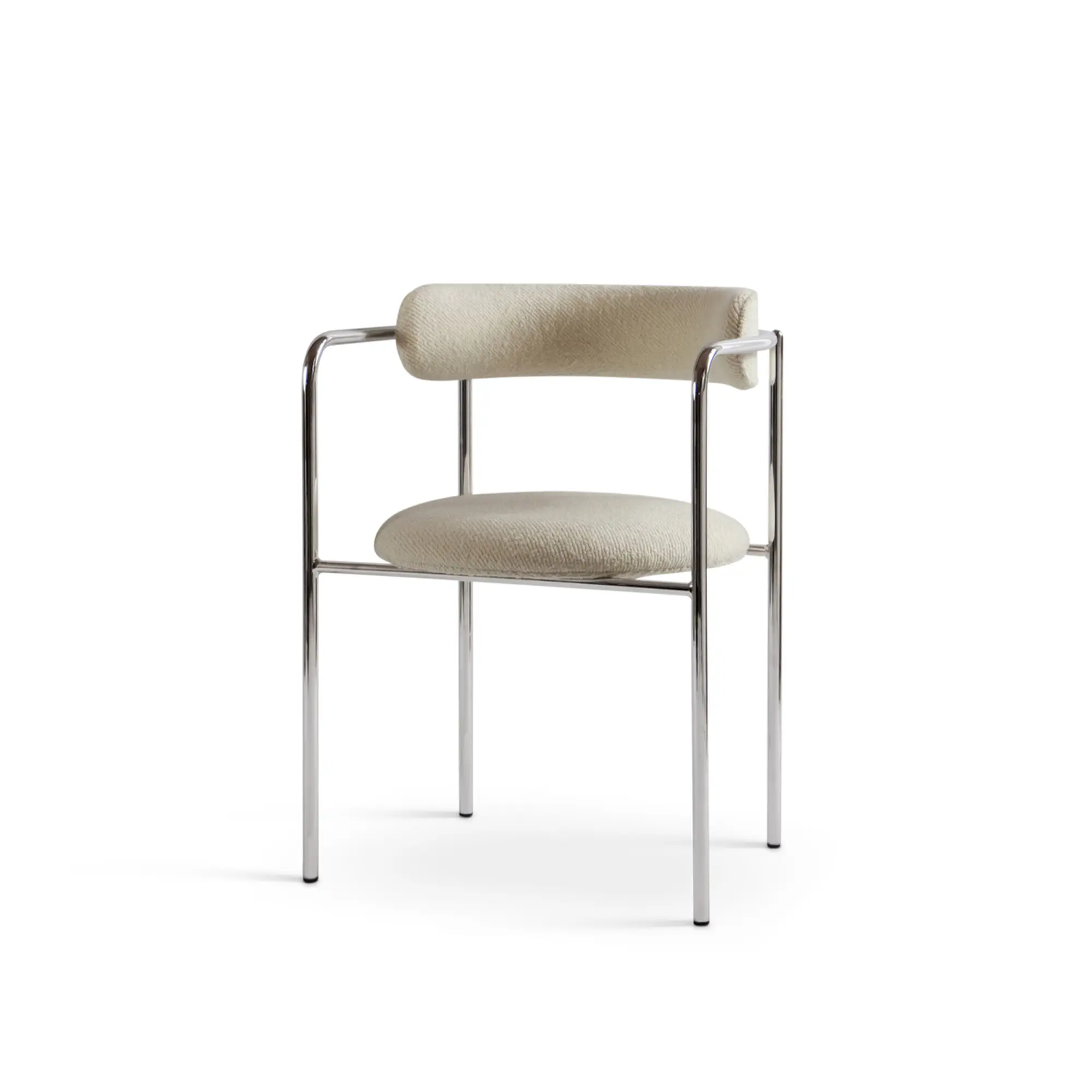 FF Chair Rounded Chrome Legs