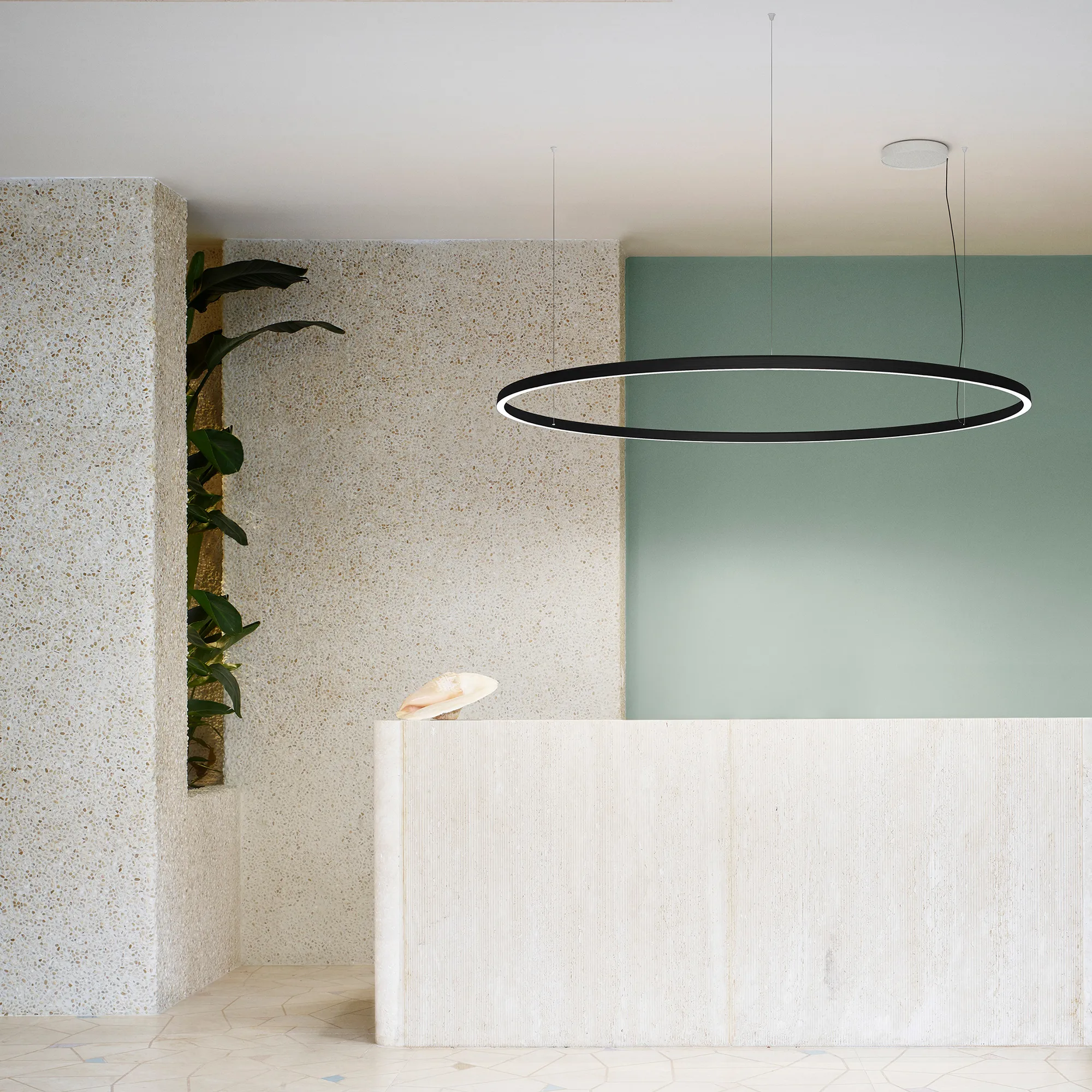 Compendium Circle Suspension Brass