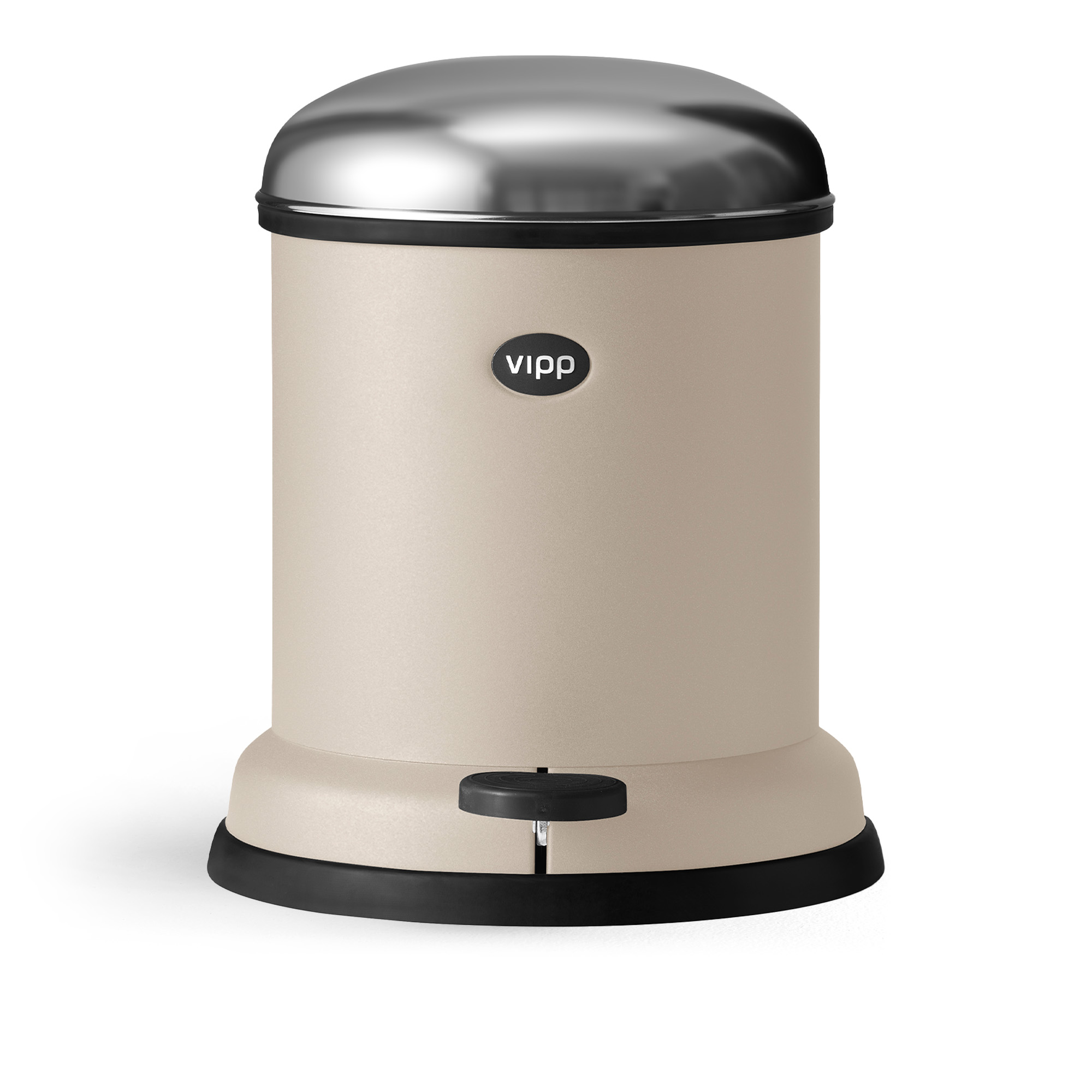 Vipp - Vipp13 soptunna med pedal 4L beige - Pedalhinkar - Beige | Inredning - Badrumsinredning - Pedalhinkar | Möbelexperten