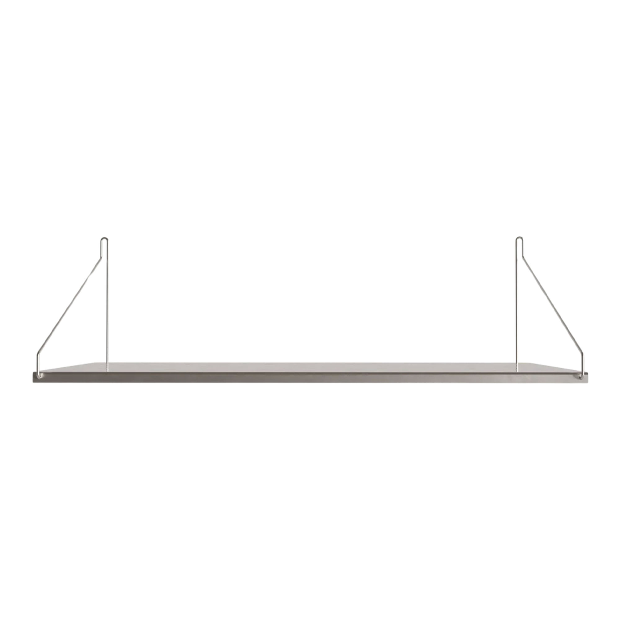 Frama - Single Shelf vägghylla Stainless Steel D27 W80 - Kim Richardt - Silver - Metall |  | Möbelexperten