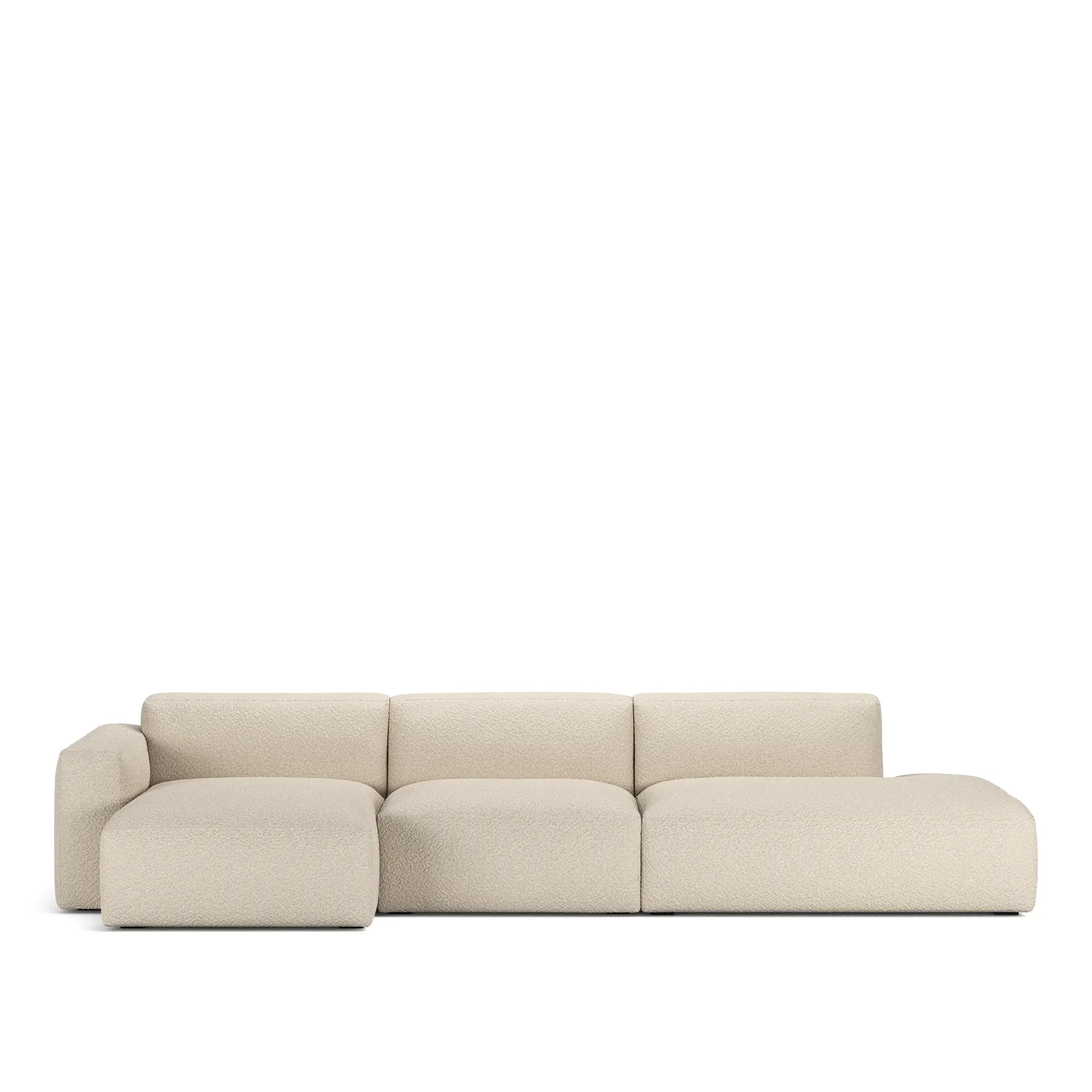 Brick 3-seters sofa sjeselong åpen ende høyre