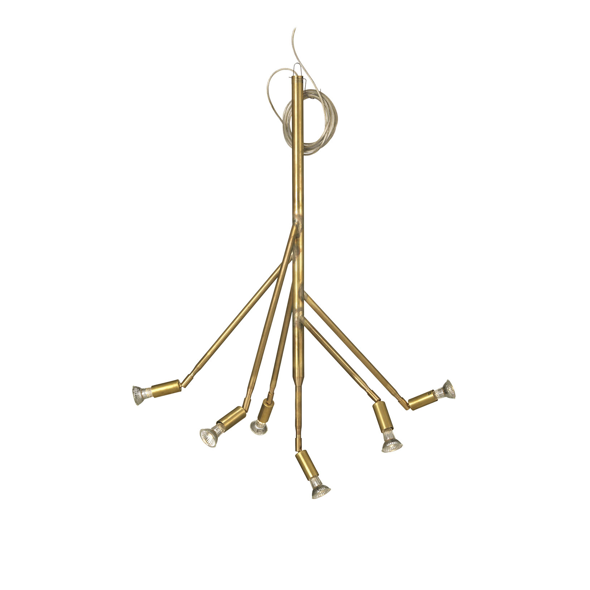 Örsjö Belysning - Kvist Taklampa, Rå mässing, 6 armar - Takkronor - Jonas Bohlin - Guld | Belysning - Taklampor - Takkronor | Möbelexperten
