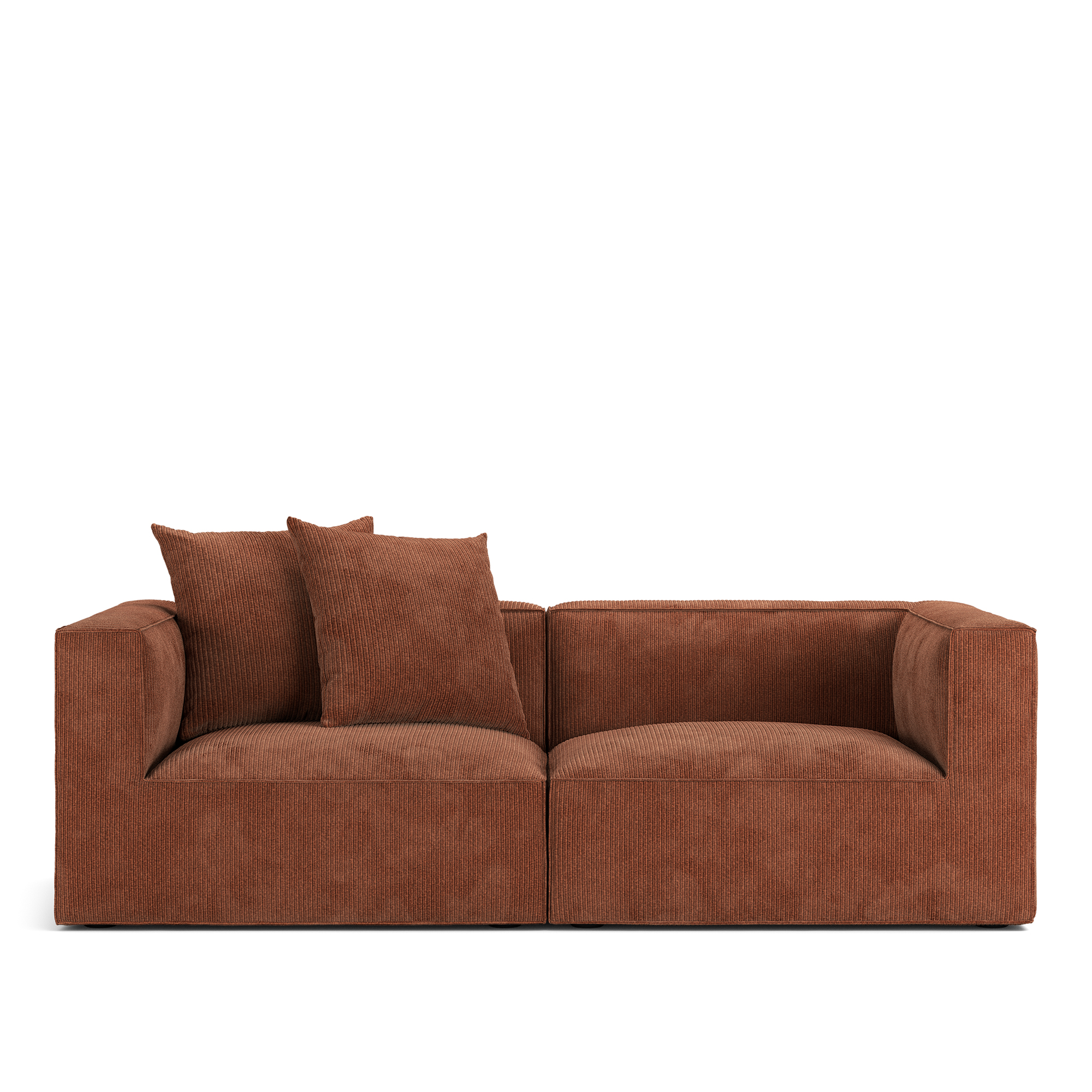 Länna Möbler - Famn 2-Seater Racer Hazel 96 - Soffor - Brun - MDF/Trä/Textilmaterial/Skum | Möbler - Soffor Och Dagbäddar - Soffor | Möbelexperten