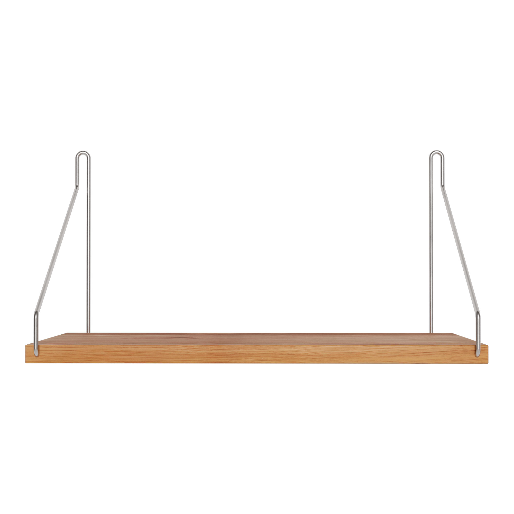 Frama - Single Shelf vägghylla Natural Oak / Stainless Steel D20 W40 - Kim Richardt - Beige - Trä |  | Möbelexperten
