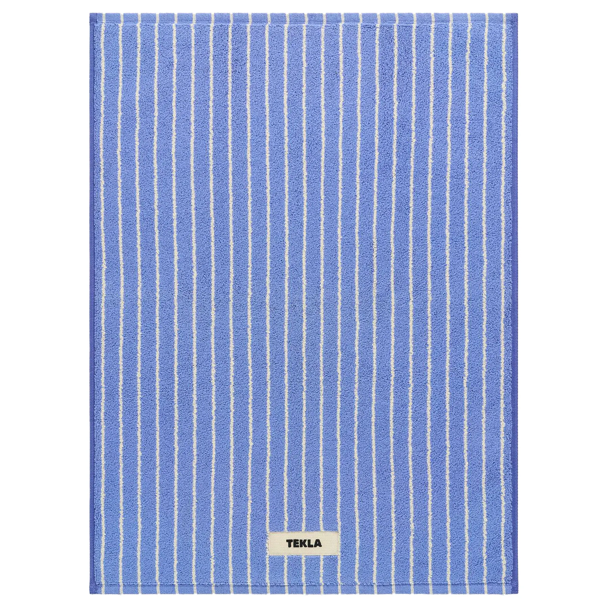 Terry Clear Blue Stripes baderomsteppe 50 x 70 cm