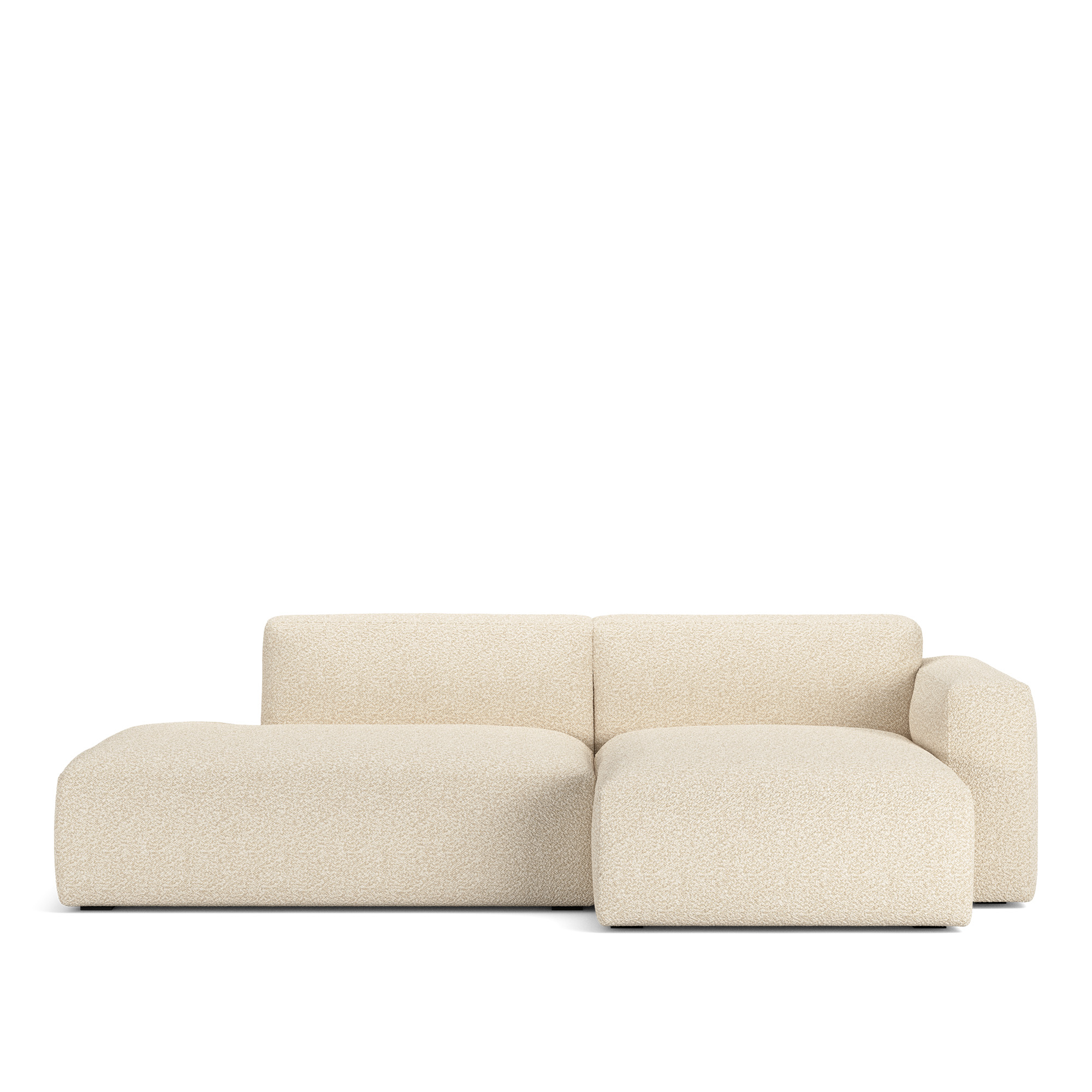 NOGA - Brick 2-Seater Chaise Lounge Open End Left, Vellus 04 - Soffor