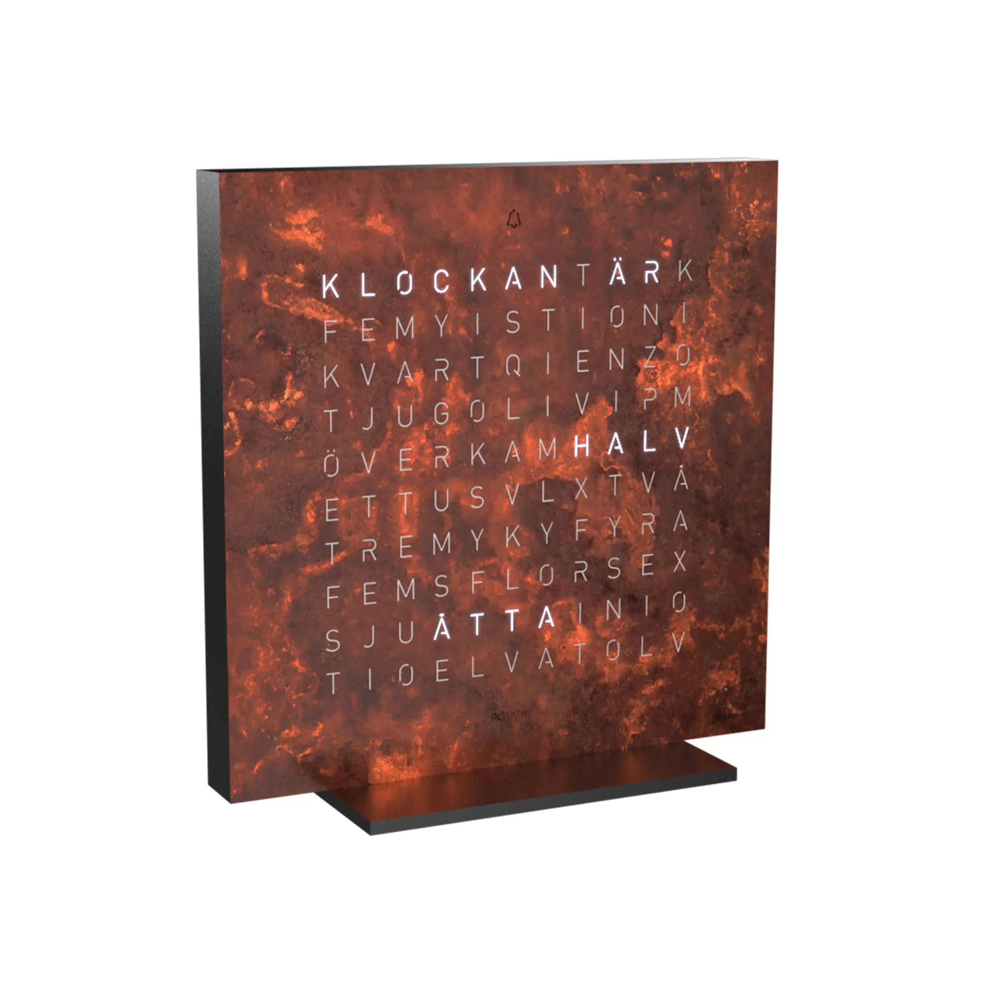 Qlocktwo Earth 13,5 Creator's Edition – Rust
