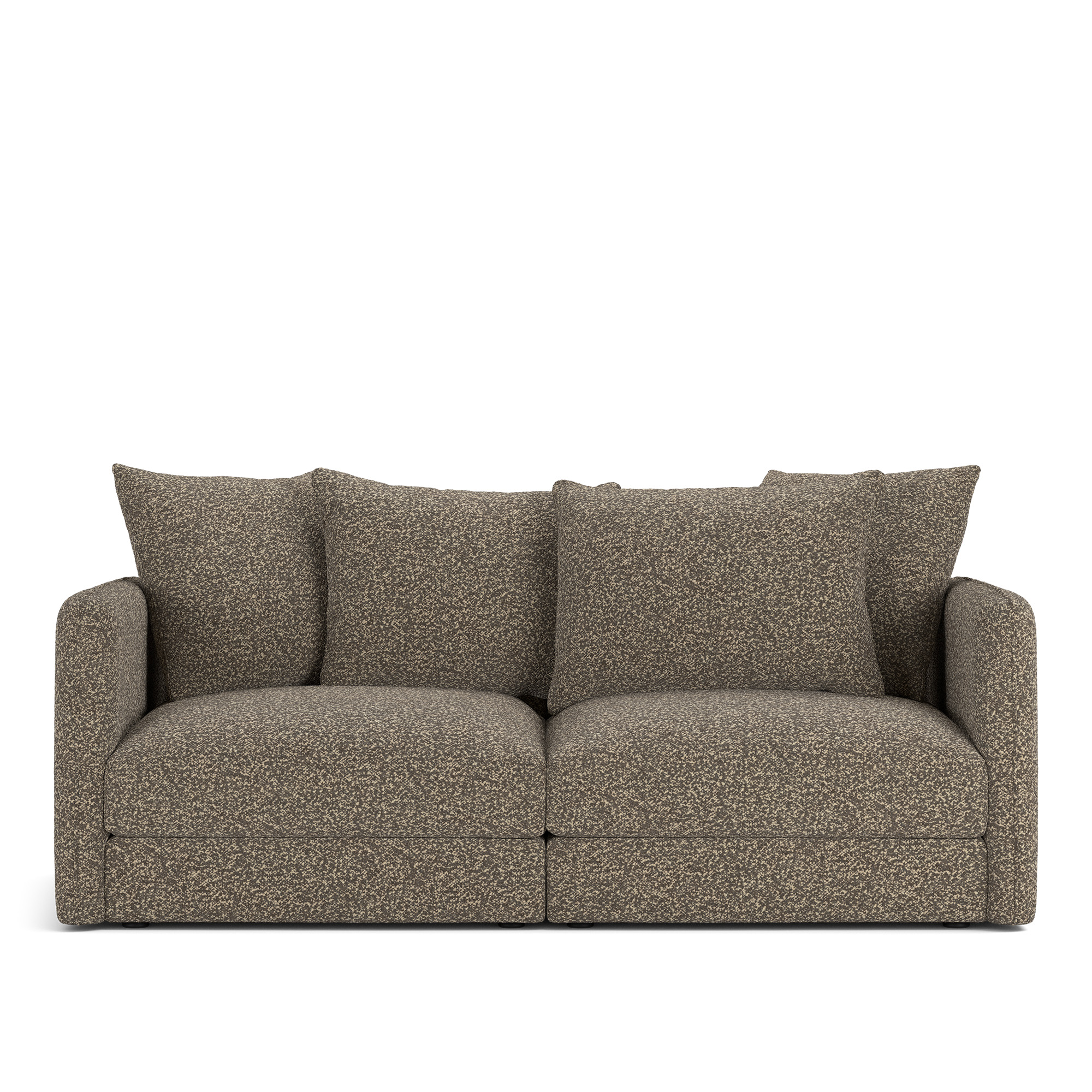 NOGA - Pavarotti 2-Seater, Removable Cover, Cushion Variant 01, Vellus 02 - Soffor - Brun