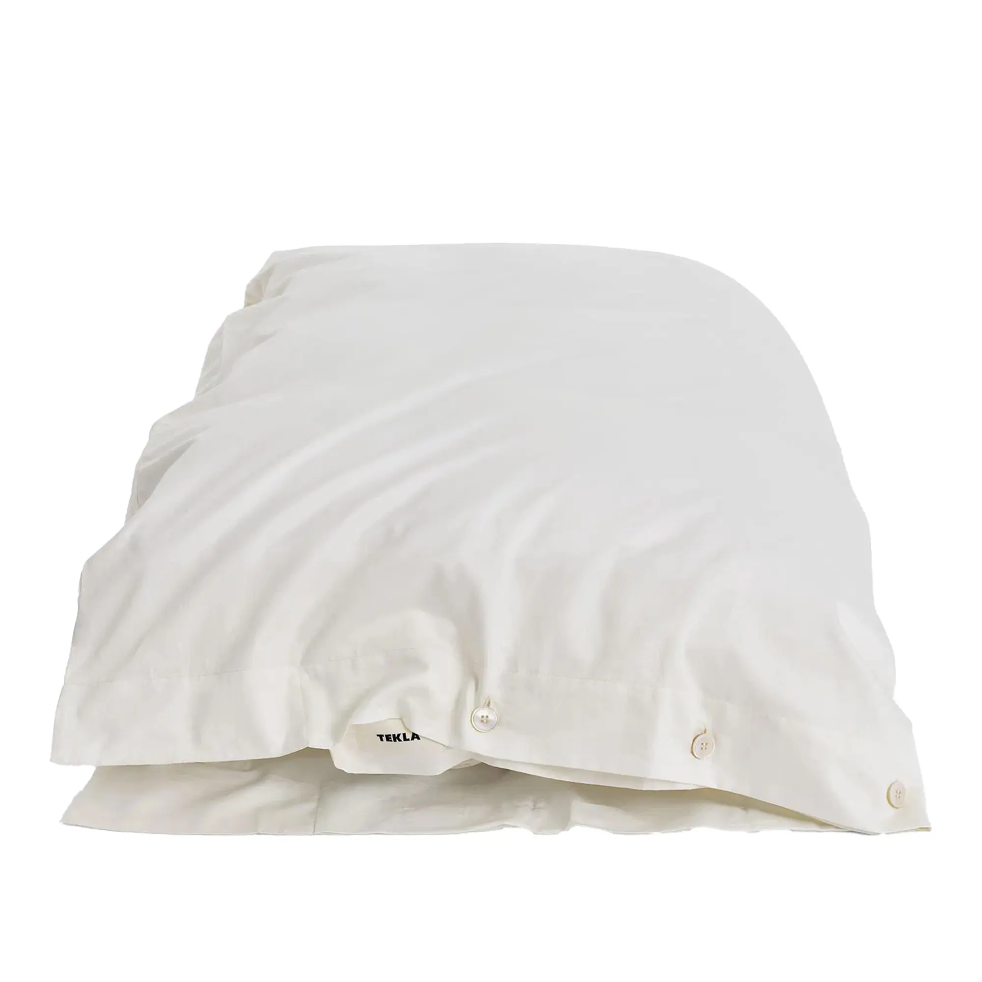 Sateen Solid Cloud White dynetrekk