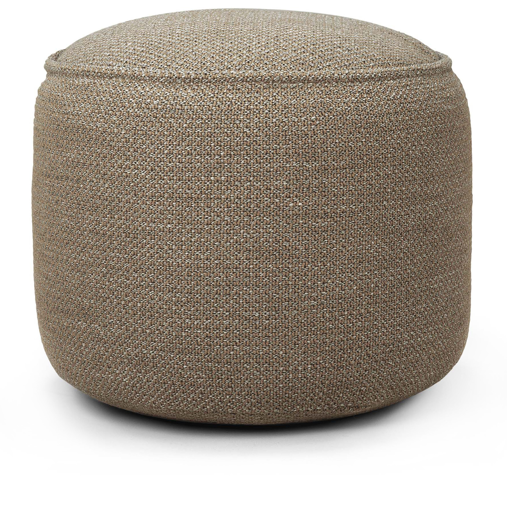 Ethnicraft - Donut Outdoor Pouf 50 cm, Mocha - Utomhuspallar och puffar - Brun,Beige - Skum/Plast