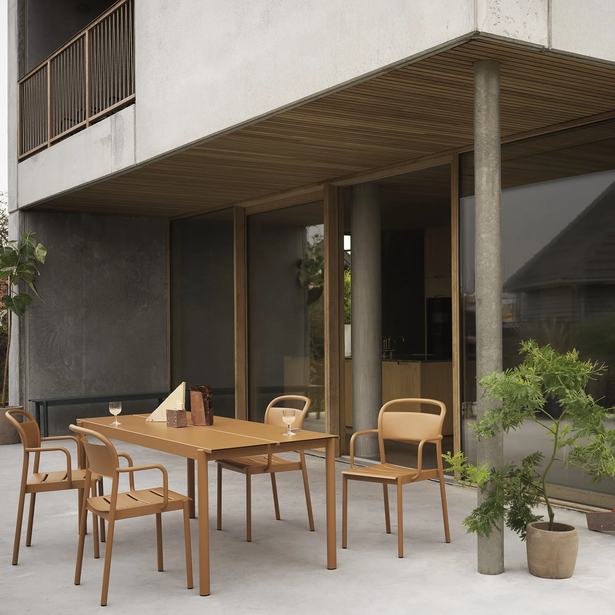 Linear Steel Armchair