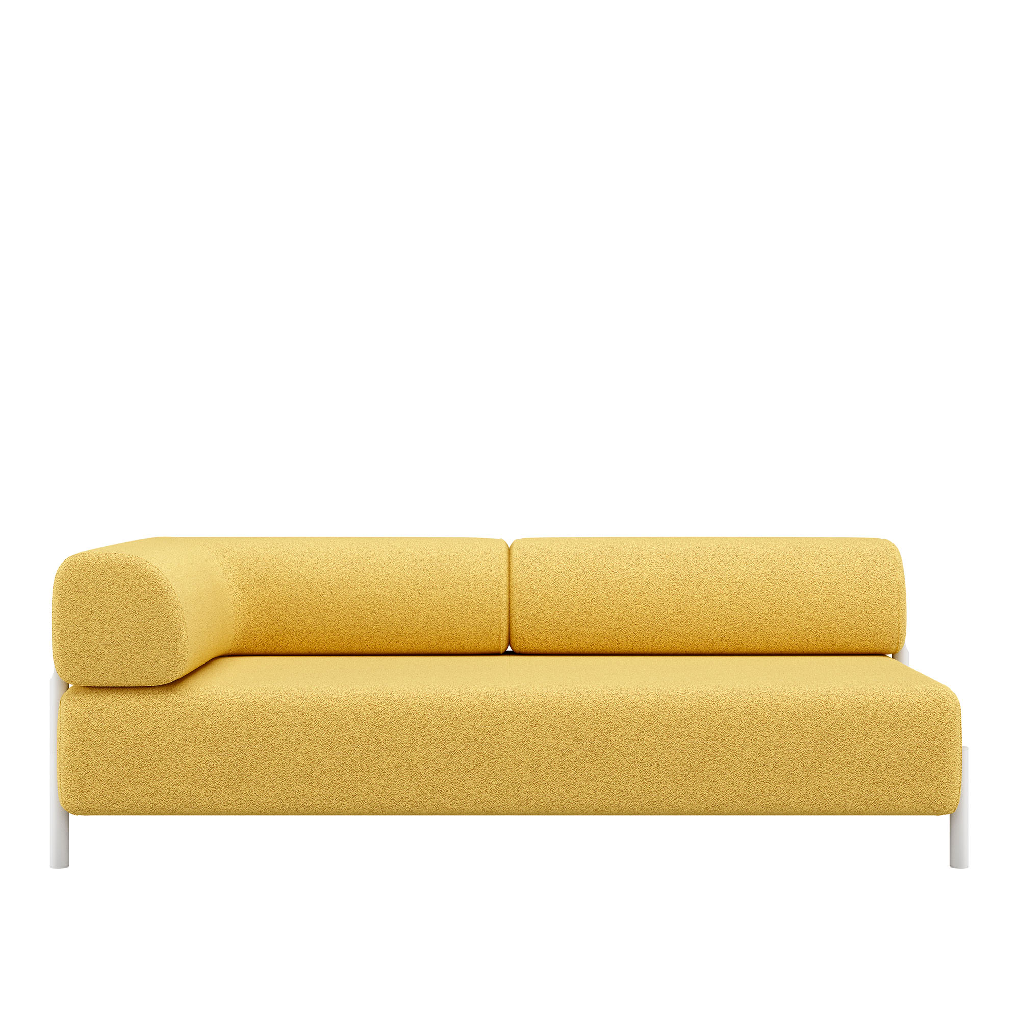 HEM - Palo 2-seater Sofa Chaise Left - Sunflower - Soffor - Gul - Metall/Trä/Syntetiskt/Skum/Ull