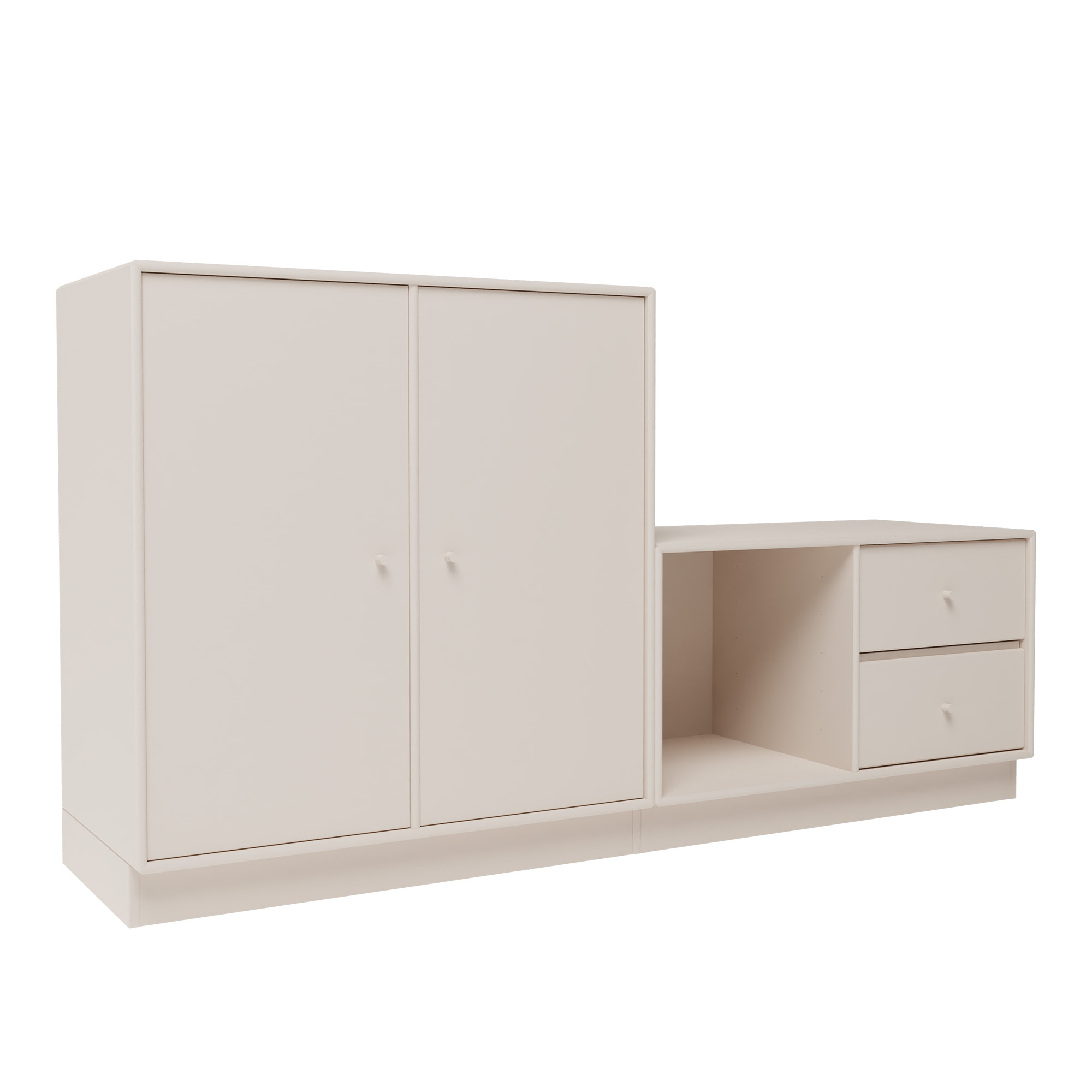 montana - rest i bench 168-clay 07 plinth 7 cm - skåp och vitrinskåp - peter j. lassen - beige - trä