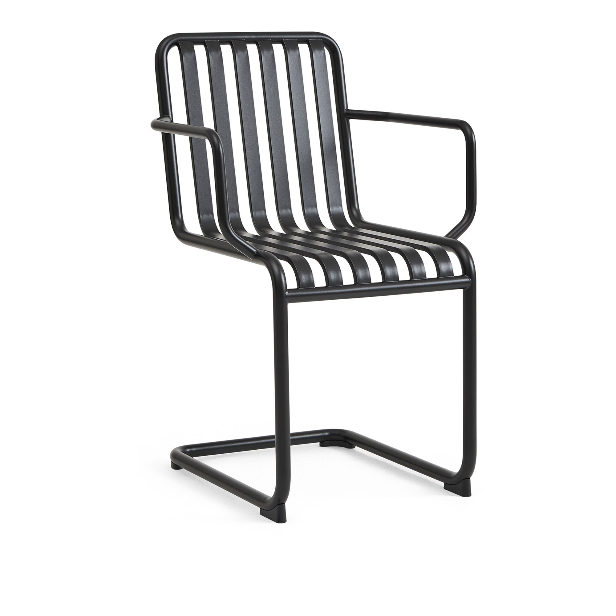 HAY - Palissade Cantilever Armchair Anthracite - Matstolar utomhus - Ronan & Erwan Bouroullec - Metall | Utemöbler - Utestolar - Matstolar Utomhus | Möbelexperten