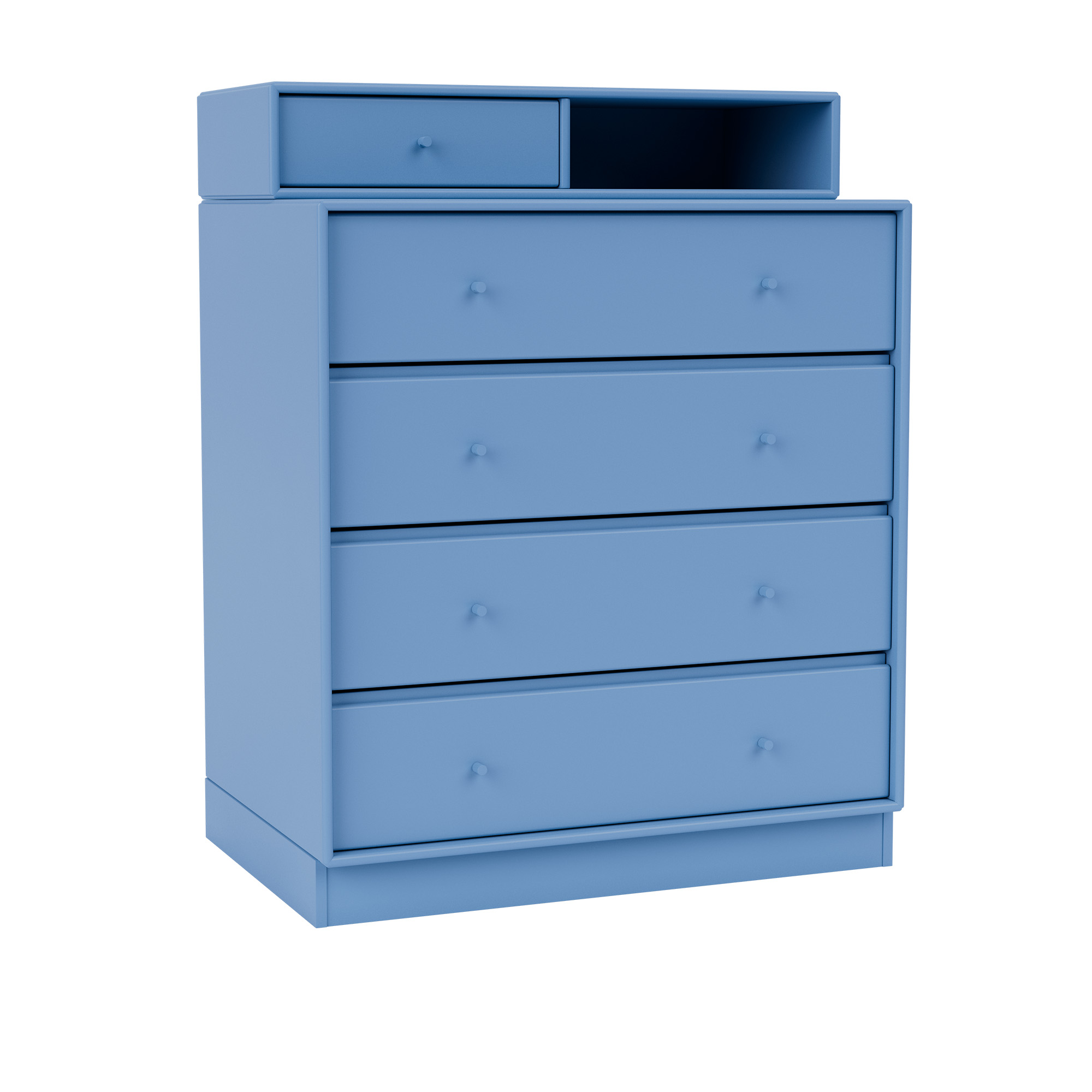 Montana - Keep Chest Of Drawers 154-Azure 07 Plinth 7 cm - Byråer - Peter J. Lassen - Blå - Trä | Möbler - Förvaring Och Hyllor - Byråer | Möbelexperten