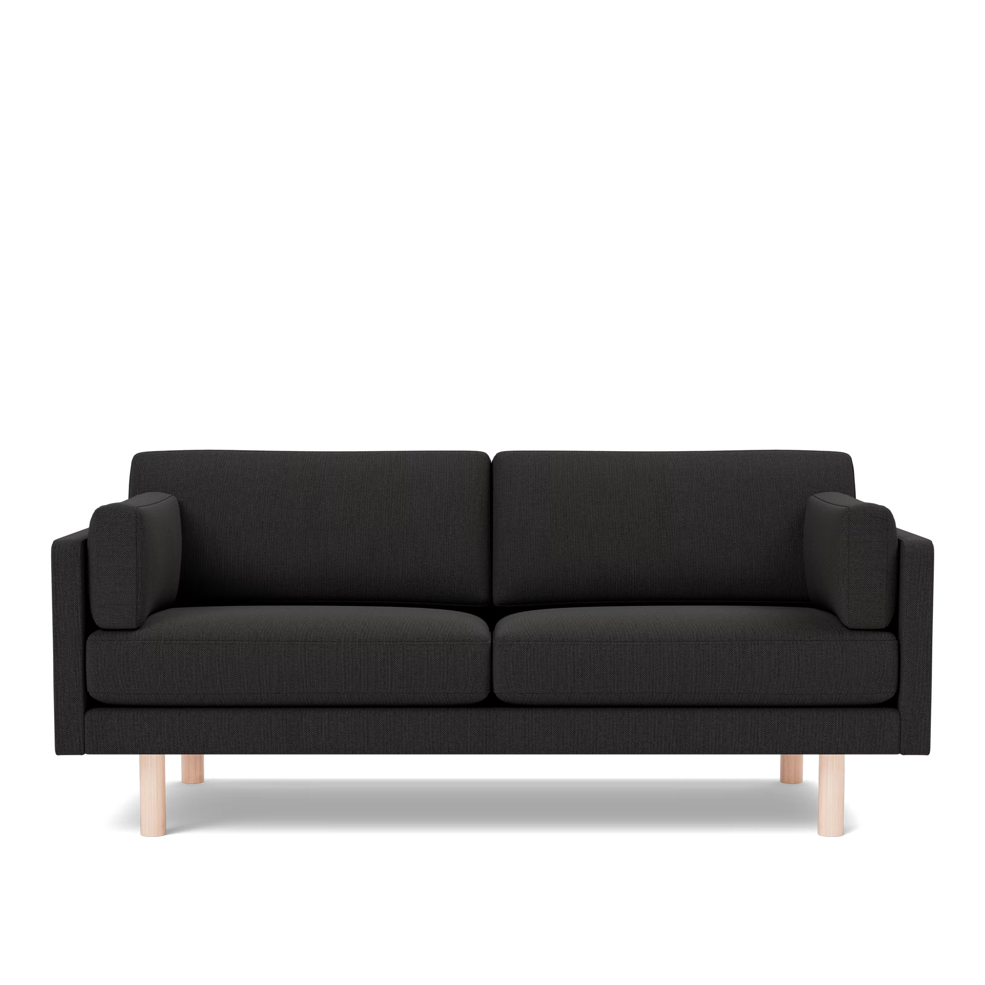 Fredericia Furniture - EJ220 Sofa - 2,5 seater - 185 cm - Re-Wool 198 - Down wrap - without buttons - Oak soap treated - Soffor - Erik Jørgensen