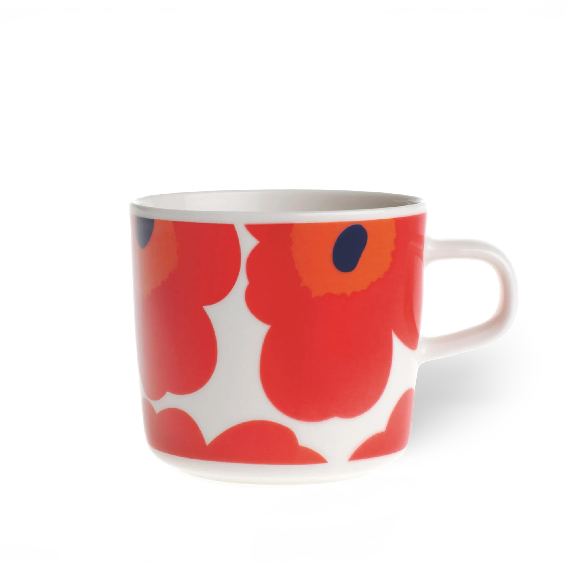 Marimekko - Unikko Coffee Cup 2dl, White/Red/Blue - Kaffekoppar
