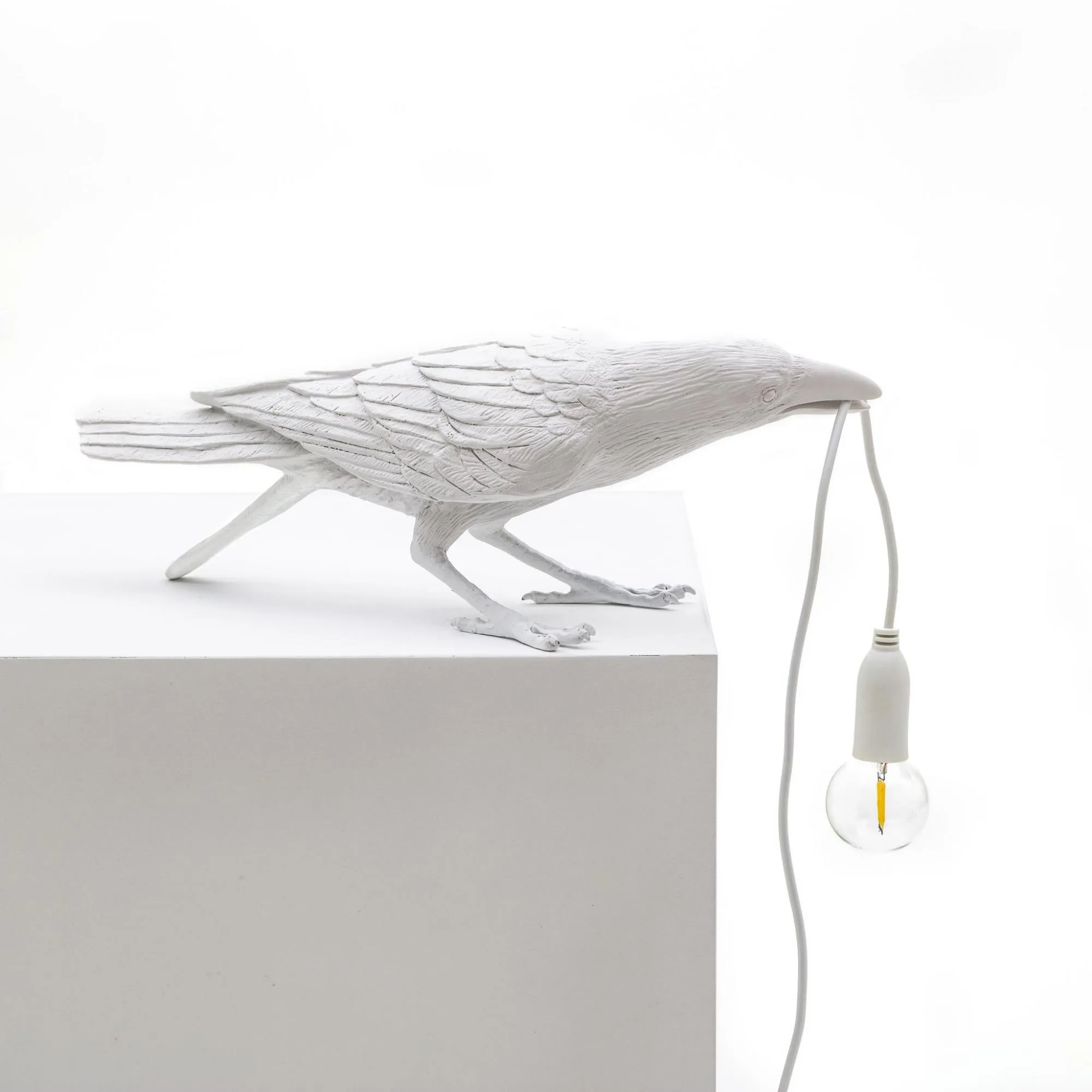 Bird Lamp Playing - Vit