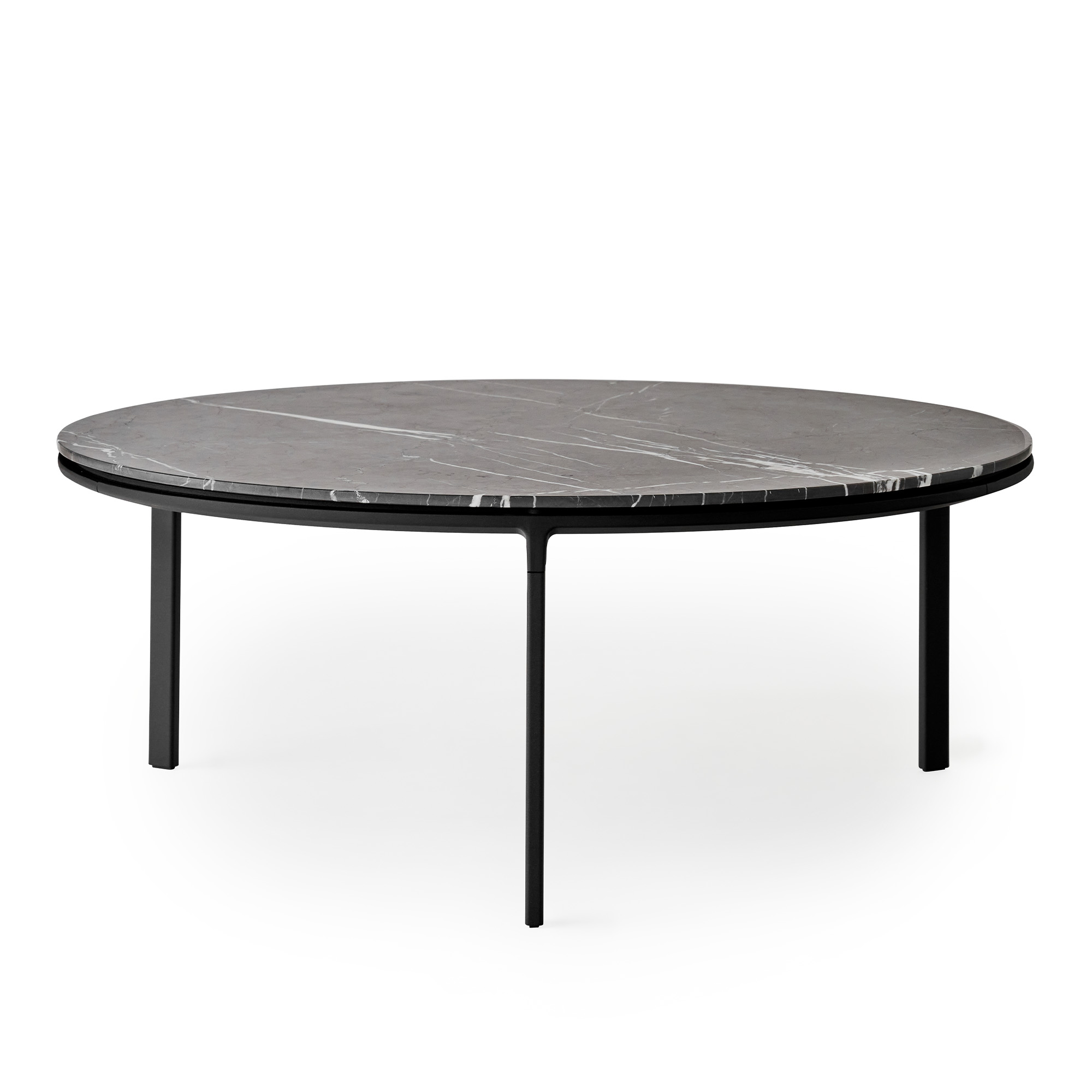 Vipp - Vipp425 Coffee Table, Ø90 Marble, Pietra Grey - Soffbord - Grå | Möbler - Bord - Soffbord | Möbelexperten