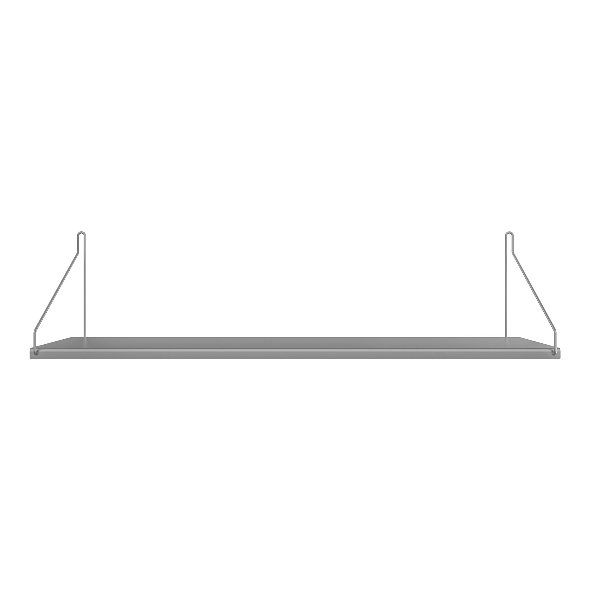 Frama - Single Shelf vägghylla Stainless Steel D20 W80 - Kim Richardt - Silver - Metall |  | Möbelexperten