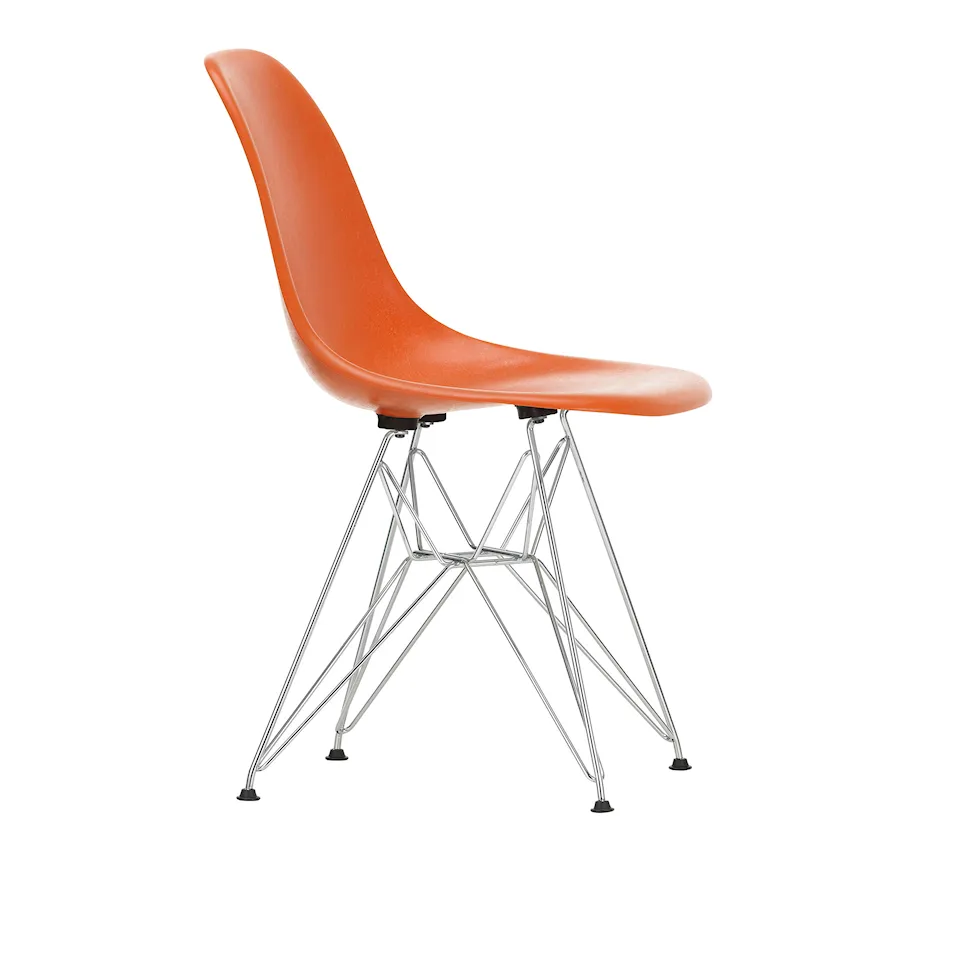 Eames Fiberglass Chair DSR stol Chrome