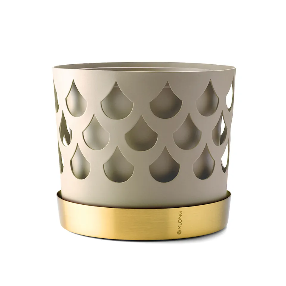 Trio Flower Pot Drop - Beige