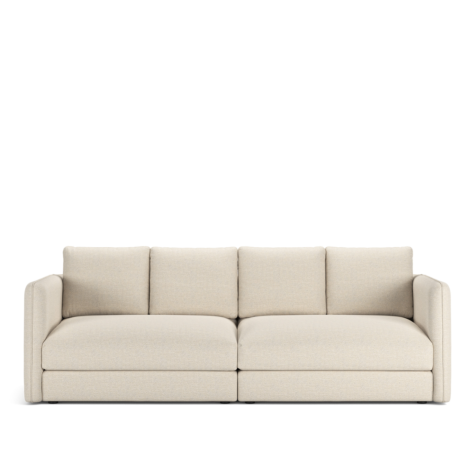 NOGA - Pavarotti 2.5-Seater, Removable Cover, Cushion Variant 02, Lario 38 - Soffor - Beige