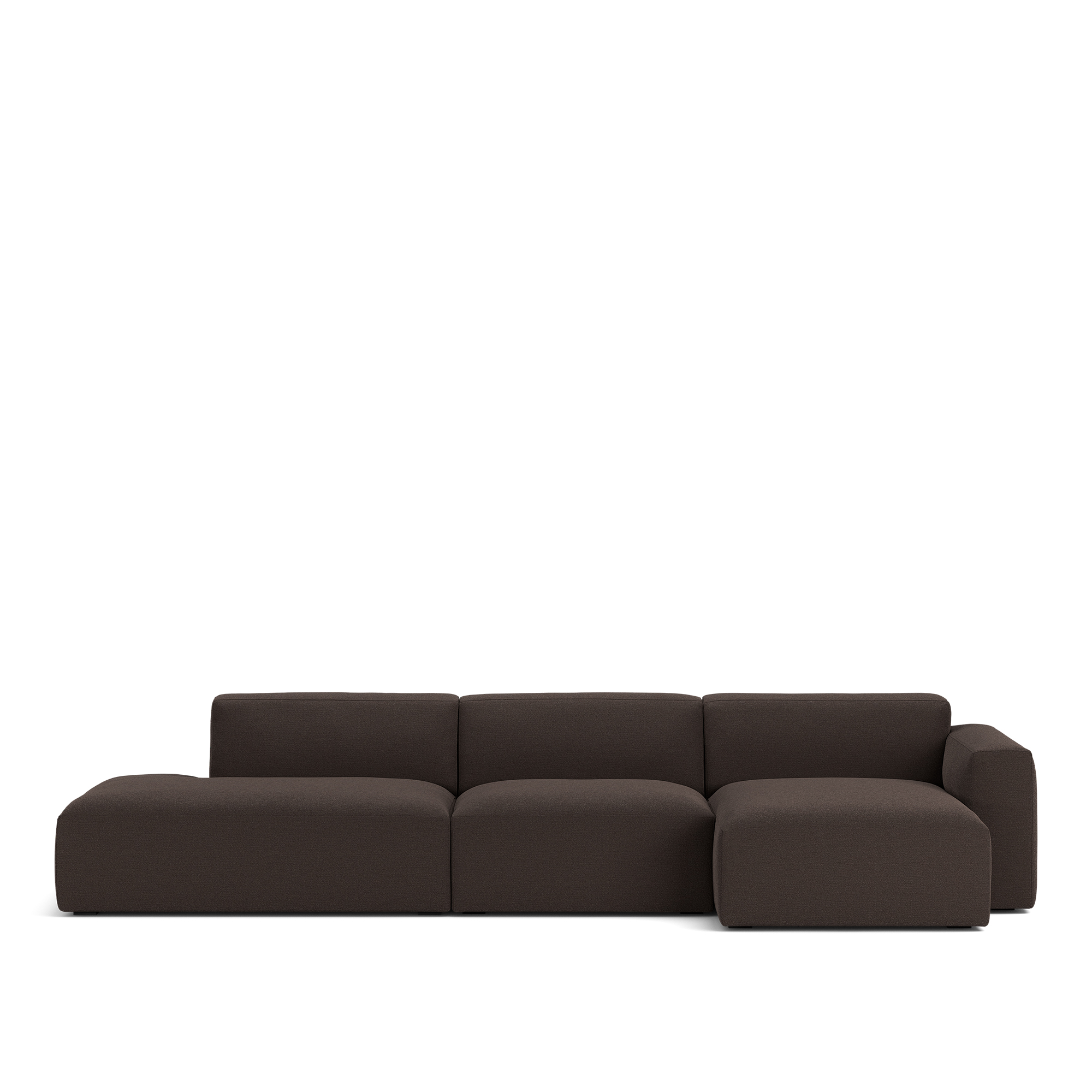 NOGA - Brick 3-Seater Chaise Lounge Open End Left Lario 120 Fixed Upholstery - Soffor
